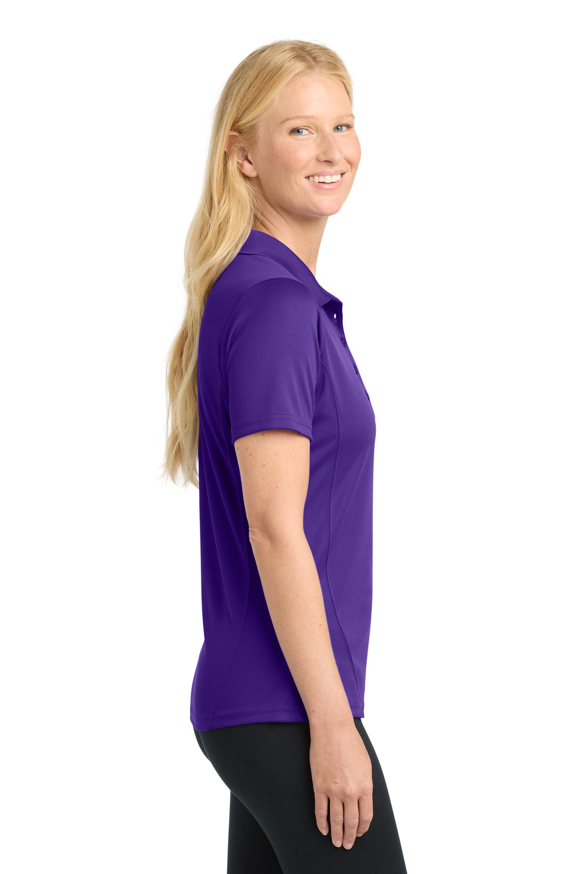 Sport-Tek Women's Dry Zone Raglan Accent Polo. L475