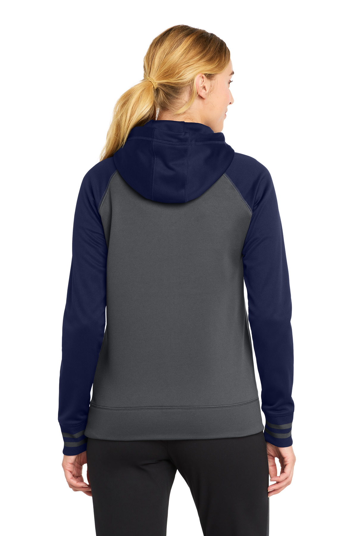 Sport-Tek Women's Sport-Wick Varsity Fleece Full-Zip Hooded Jacket. LST236