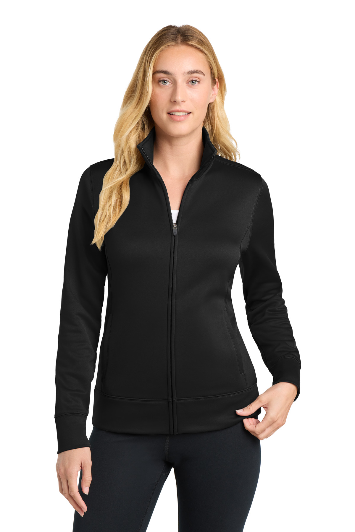 Sport-Tek Women&#8216;s Sport-Wick Fleece Full-Zip Jacket-Sport&#45;Tek