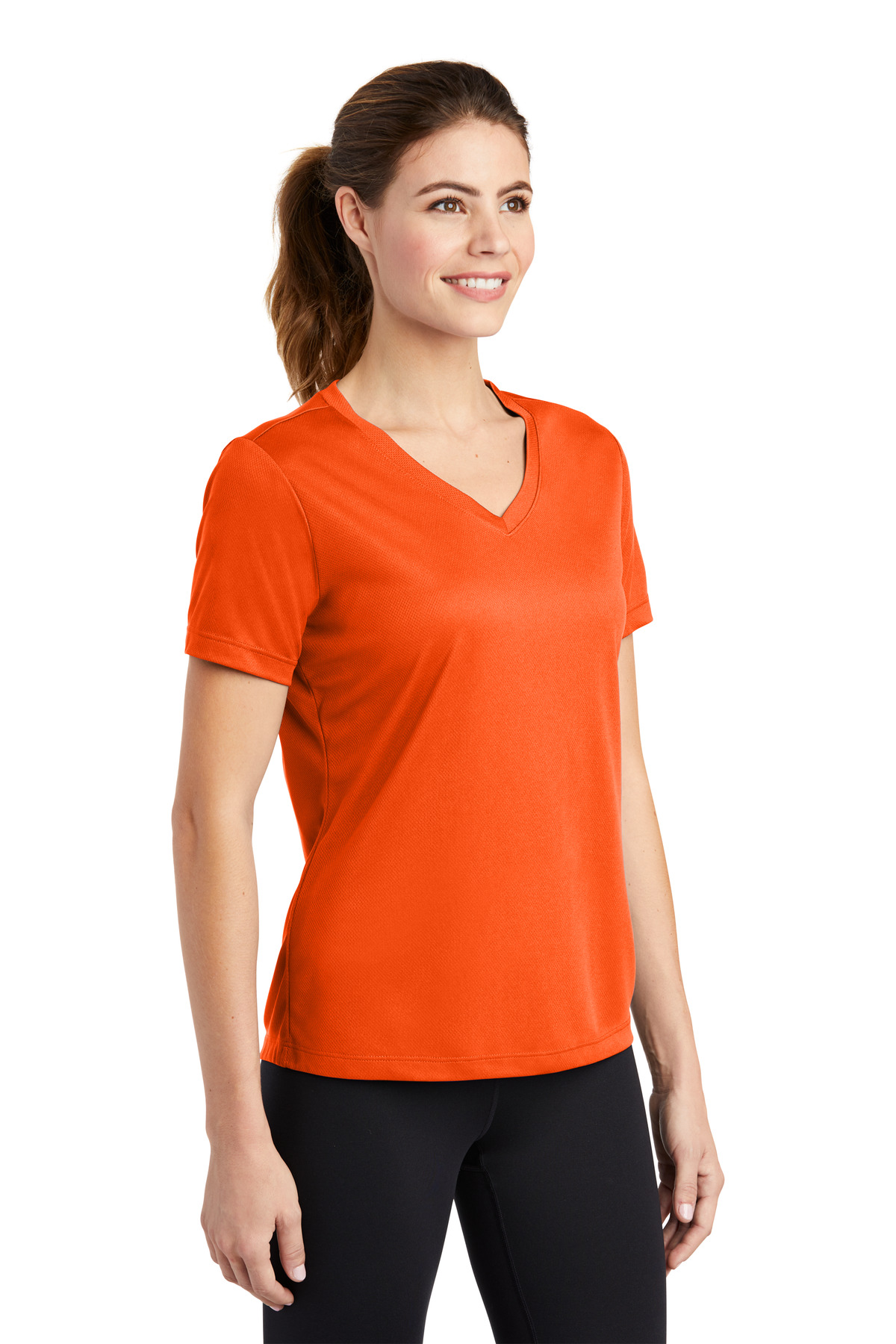 Sport-Tek Women's PosiCharge RacerMesh V-Neck Tee. LST340
