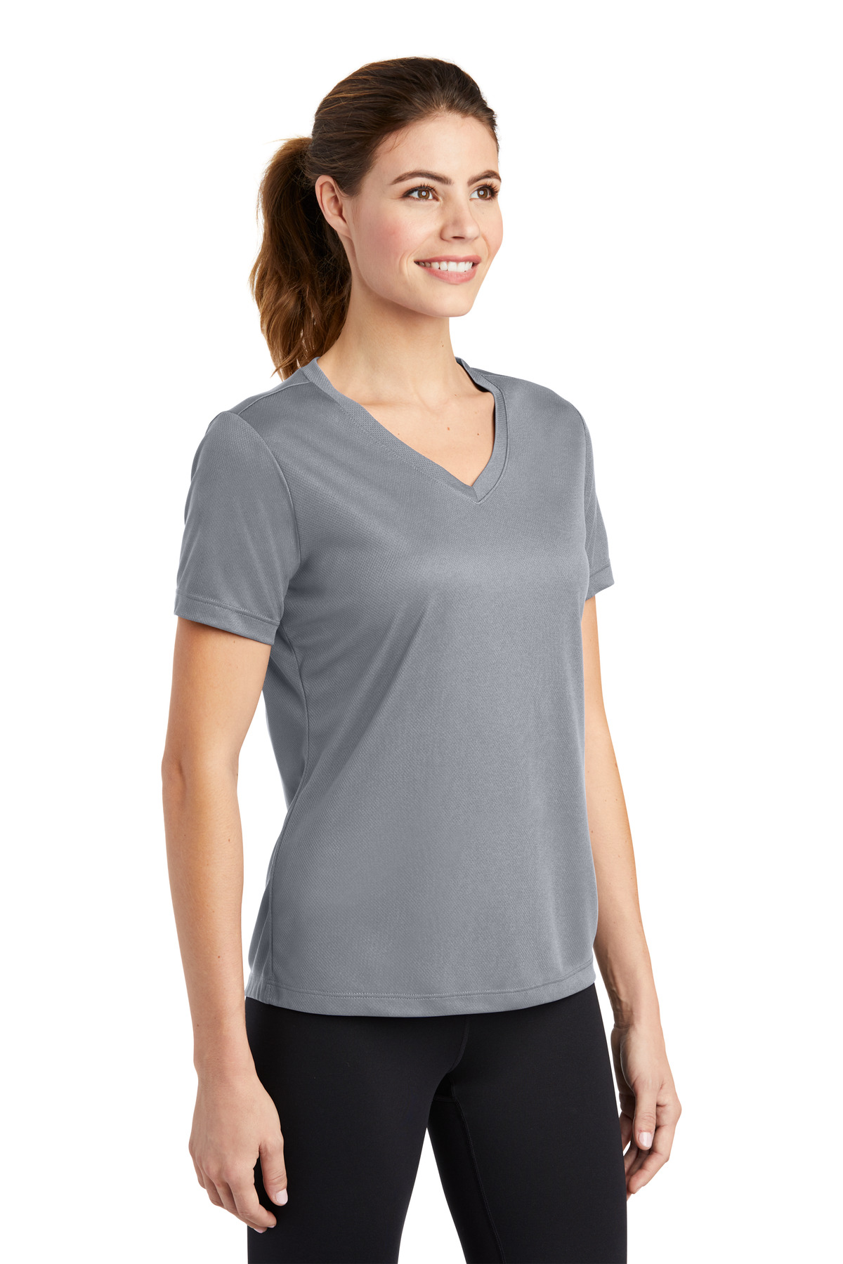 Sport-Tek Women's PosiCharge RacerMesh V-Neck Tee. LST340