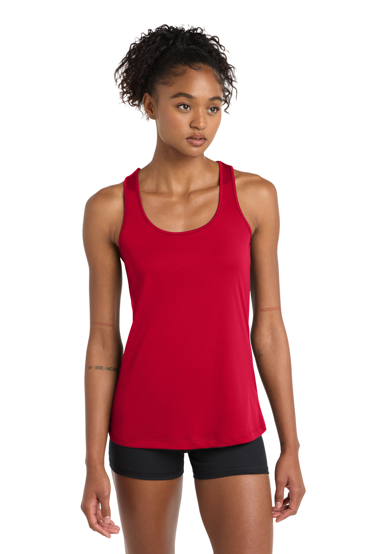 Sport-Tek LST356 swatch in True Red