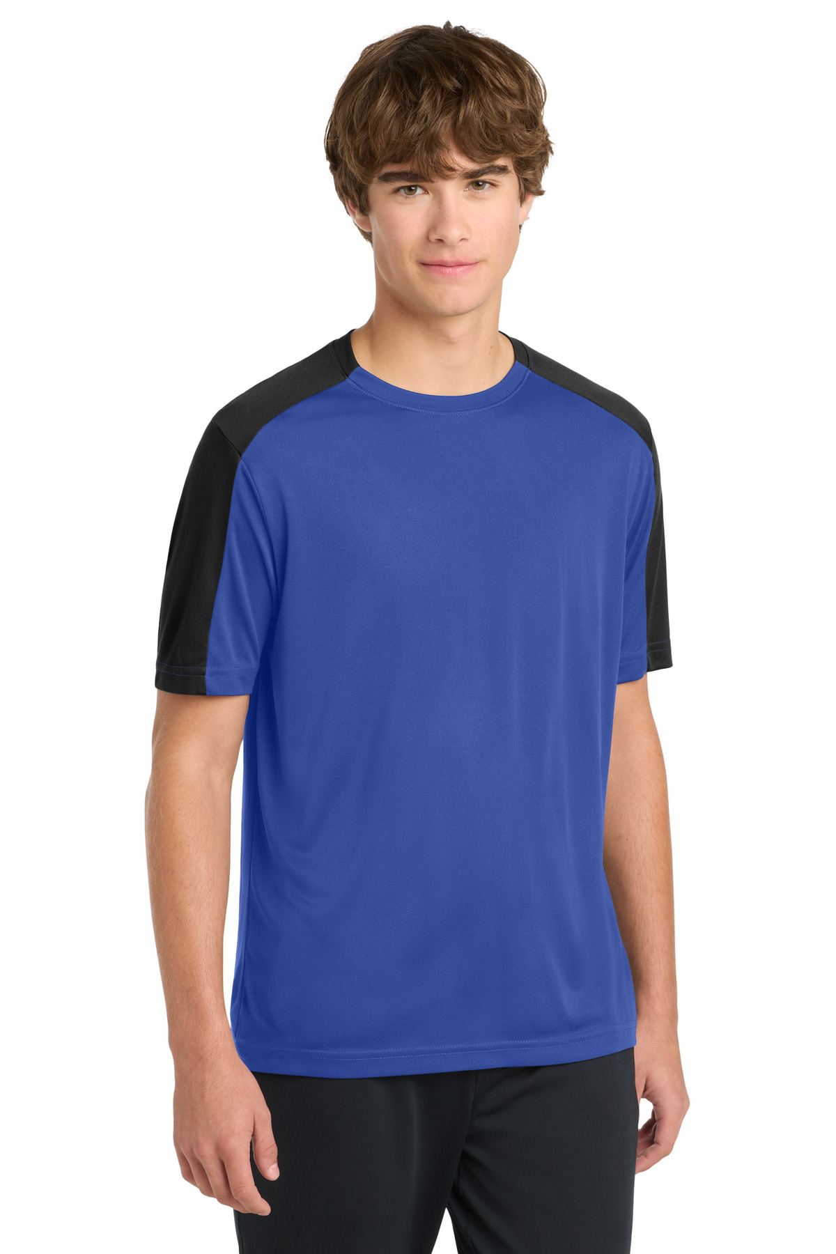 DISCONTINUED Sport-Tek PosiCharge Competitor Sleeve-Blocked Tee. ST354