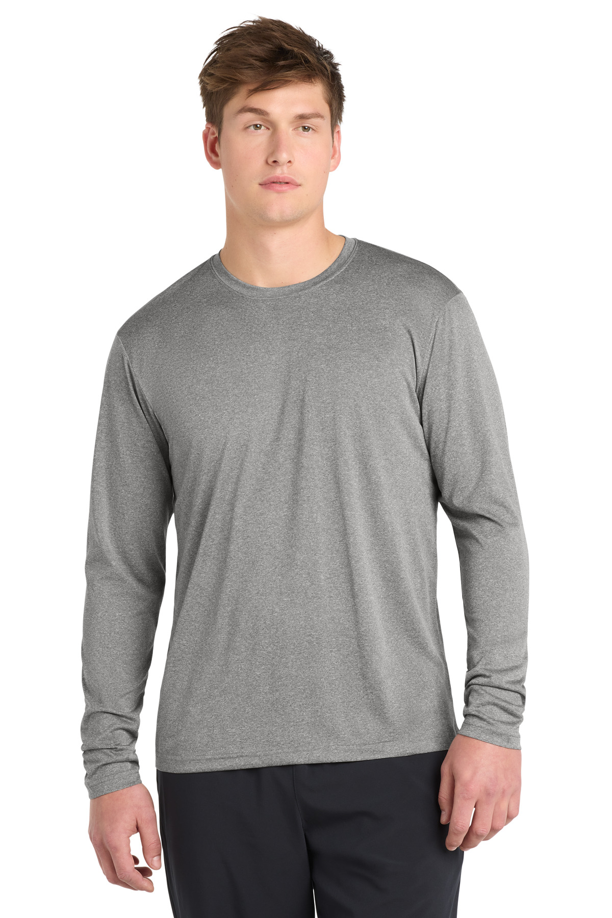 Sport-Tek Long Sleeve Heather Contender Tee. ST360LS