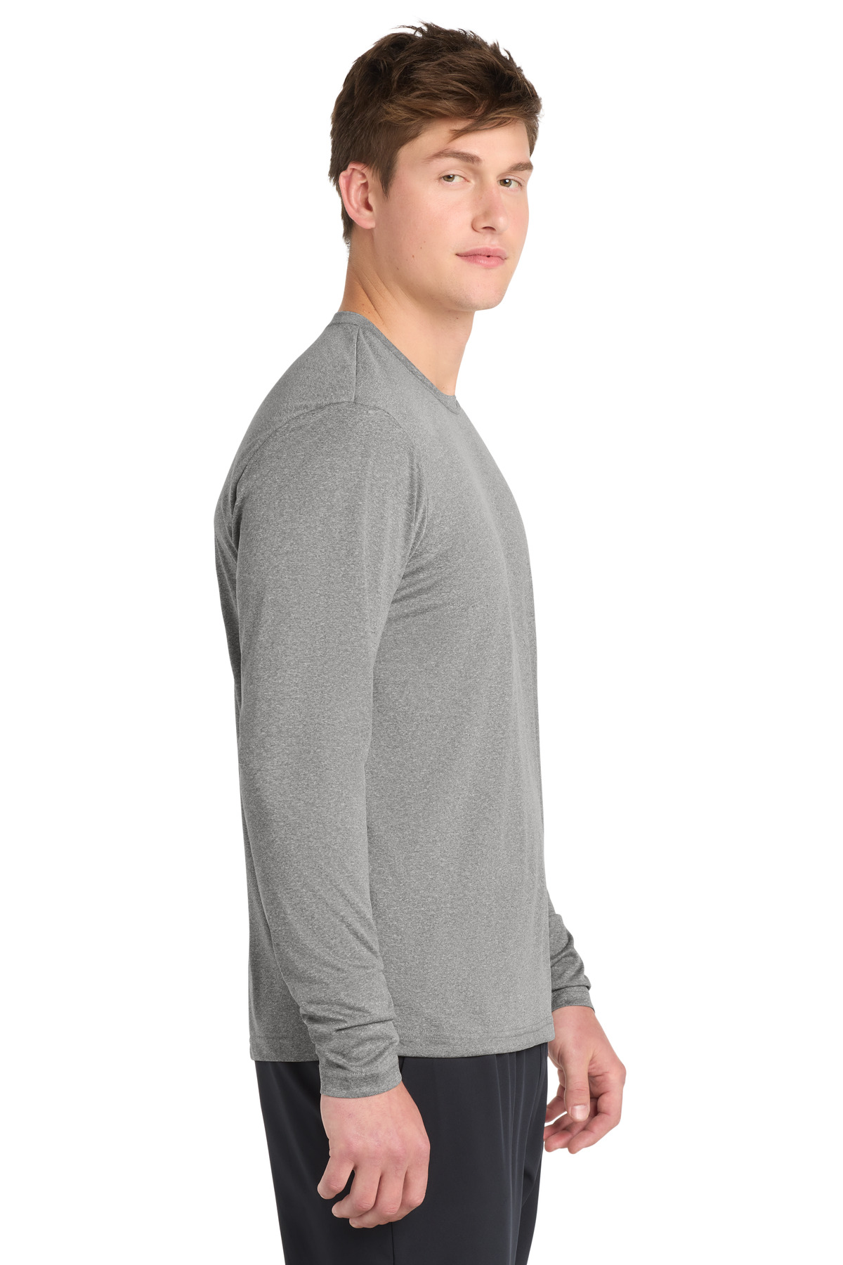 Sport-Tek Long Sleeve Heather Contender Tee. ST360LS