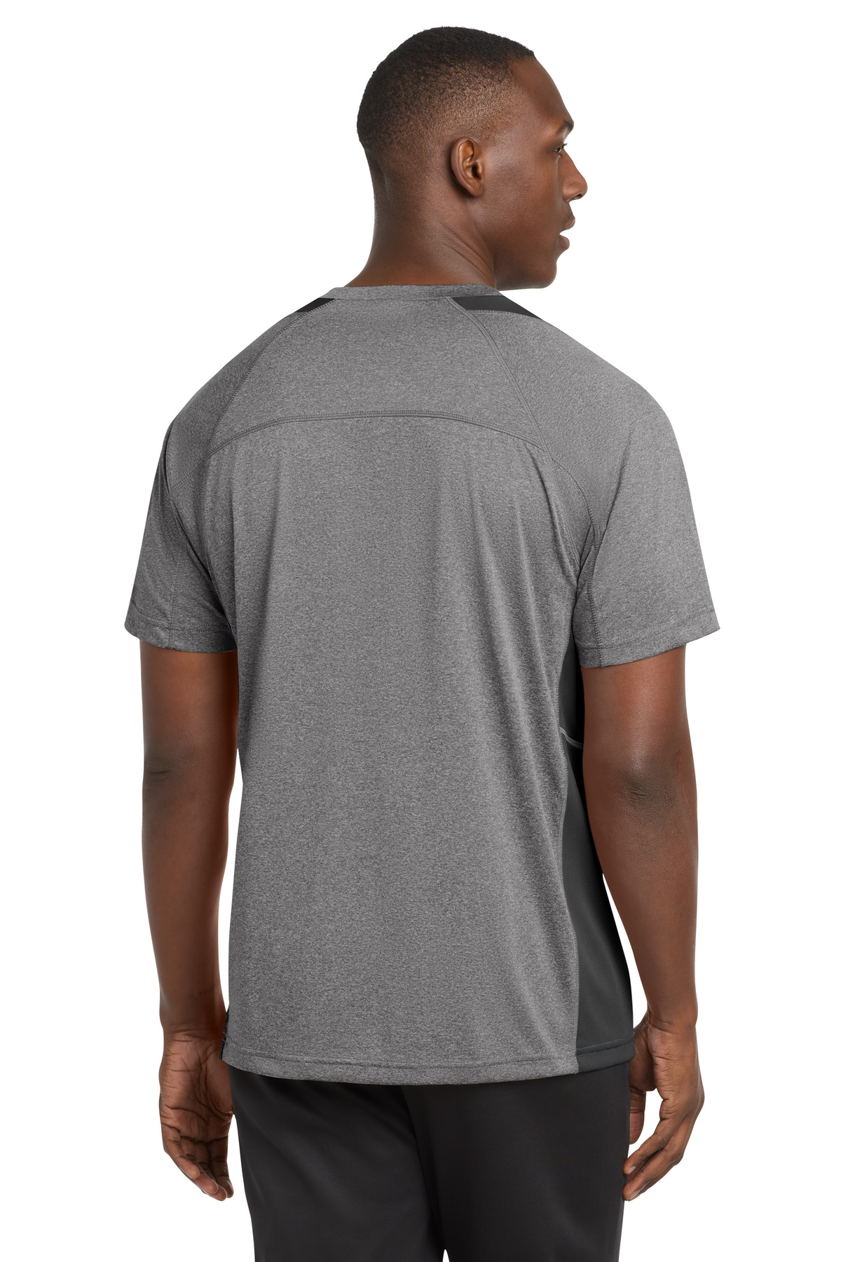 Sport-Tek Heather Colorblock Contender Tee. ST361