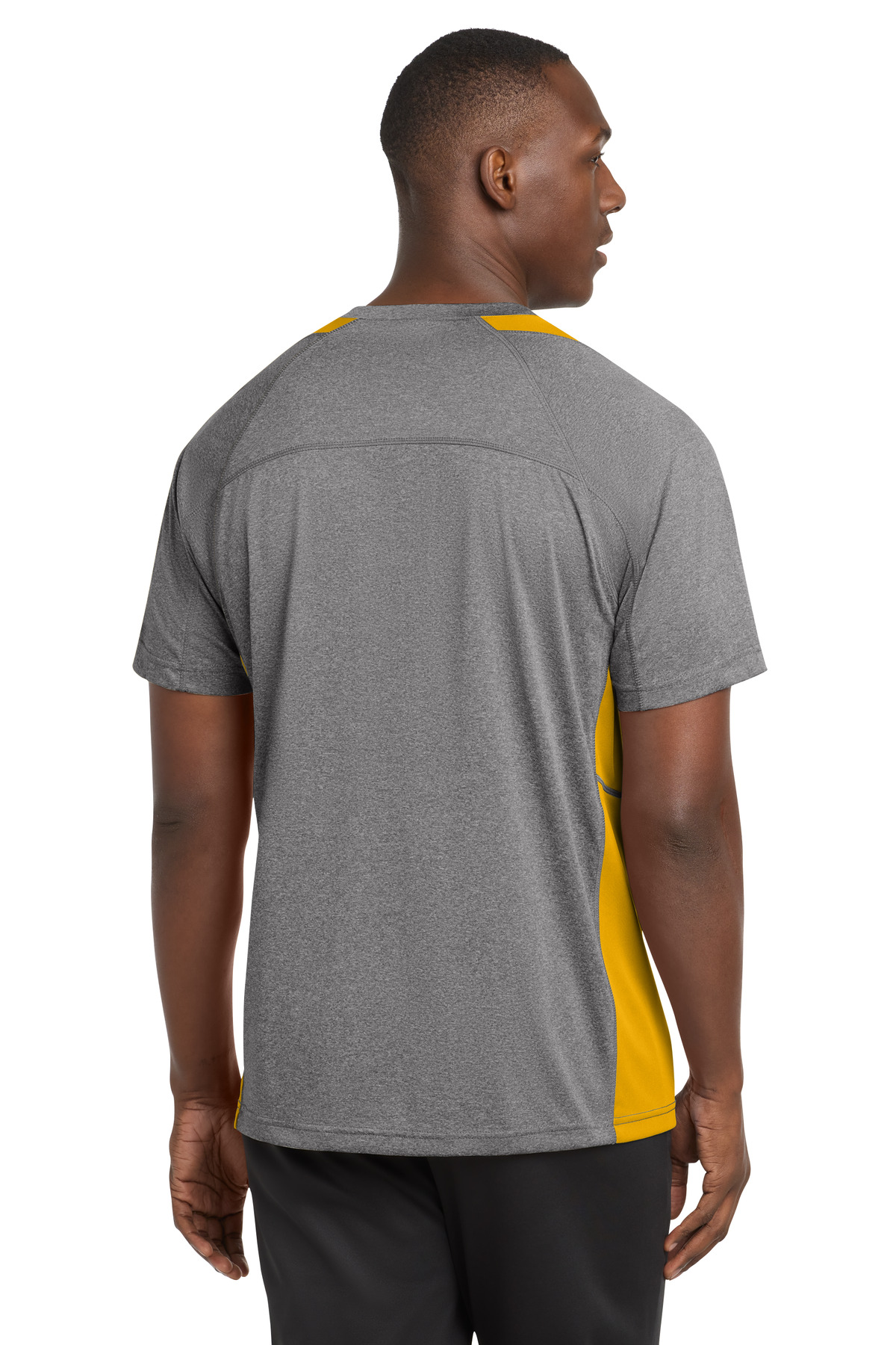 Sport-Tek Heather Colorblock Contender Tee. ST361