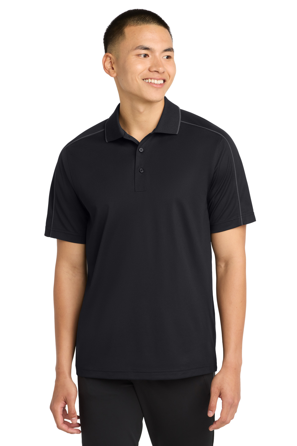 Sport-Tek Micropique Sport-Wick Piped Polo-Sport-Tek