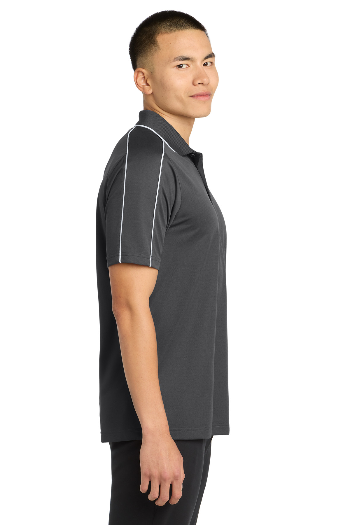 Sport-Tek Micropique Sport-Wick Piped Polo. ST653