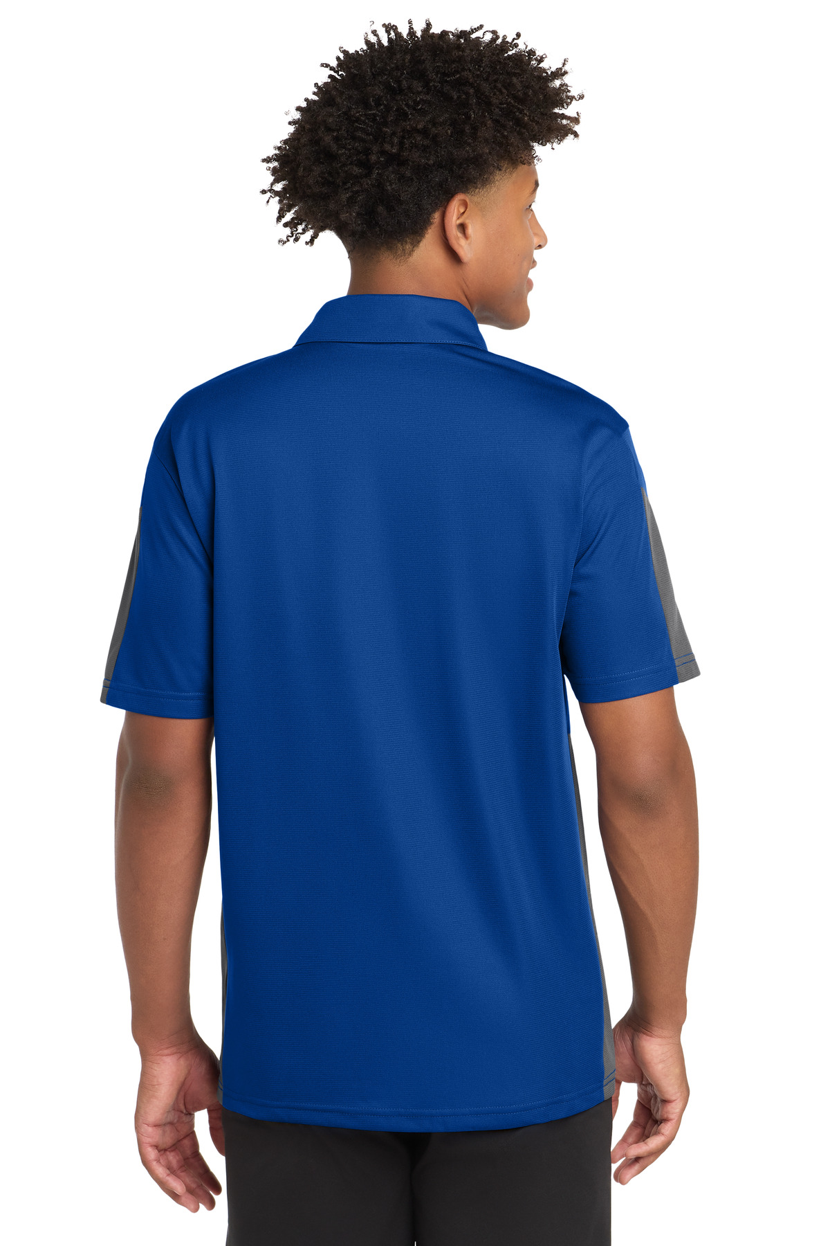 Sport-Tek PosiCharge Active Textured Colorblock Polo. ST695