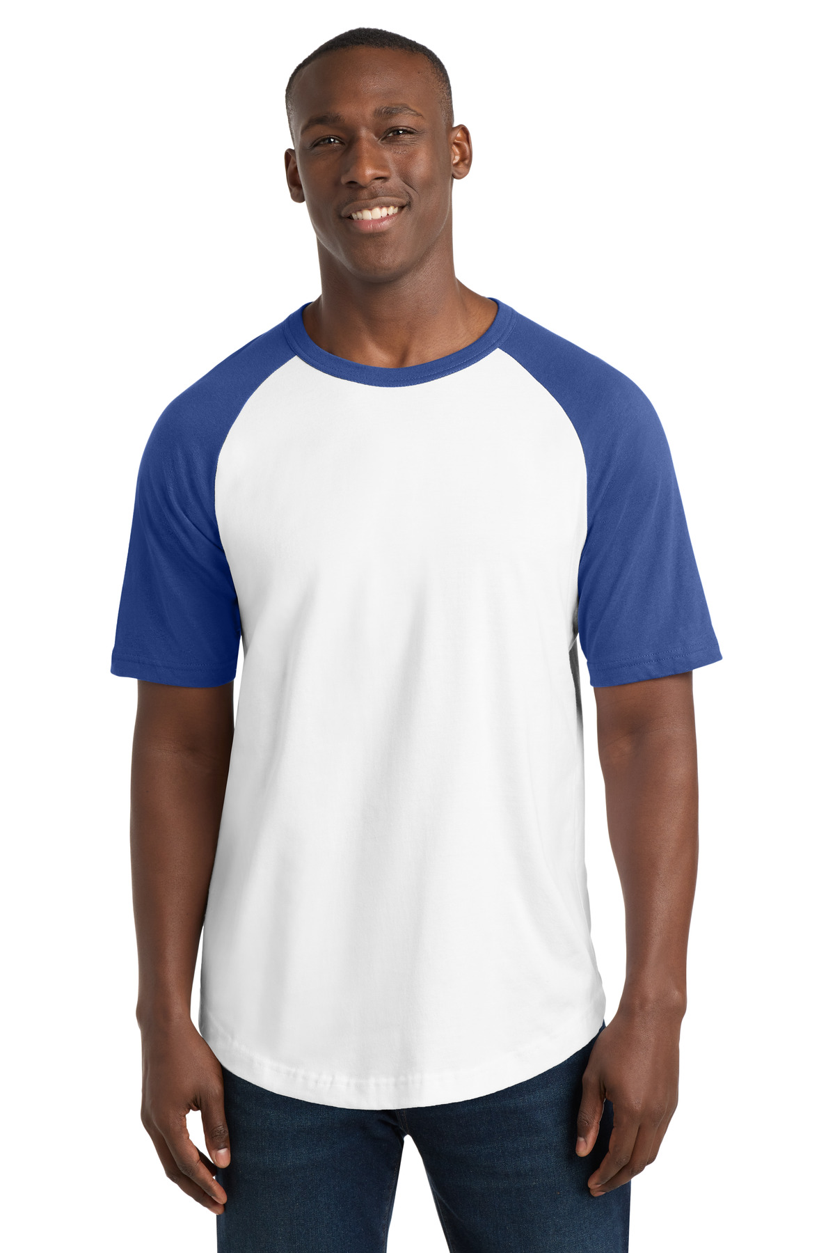 DISCONTINUEDSport-Tek Short Sleeve Colorblock Raglan Jersey. T201