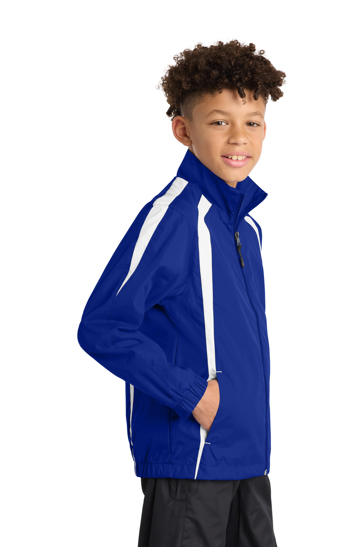 Sport-Tek Youth Colorblock Raglan Jacket. YST60