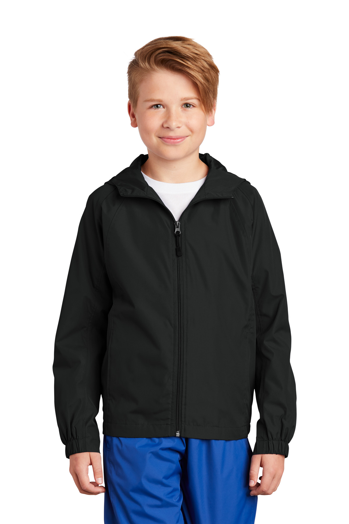 Sport-Tek Hospitality Youth Activewear & Outerwear ® Youth Hooded Raglan Jacket.-Sport-Tek