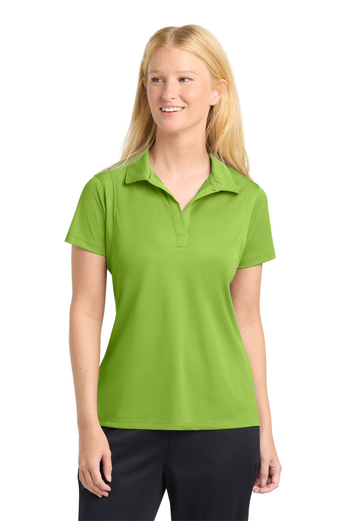 Women's Micropique Sport-Wick Polo - Lime Shock