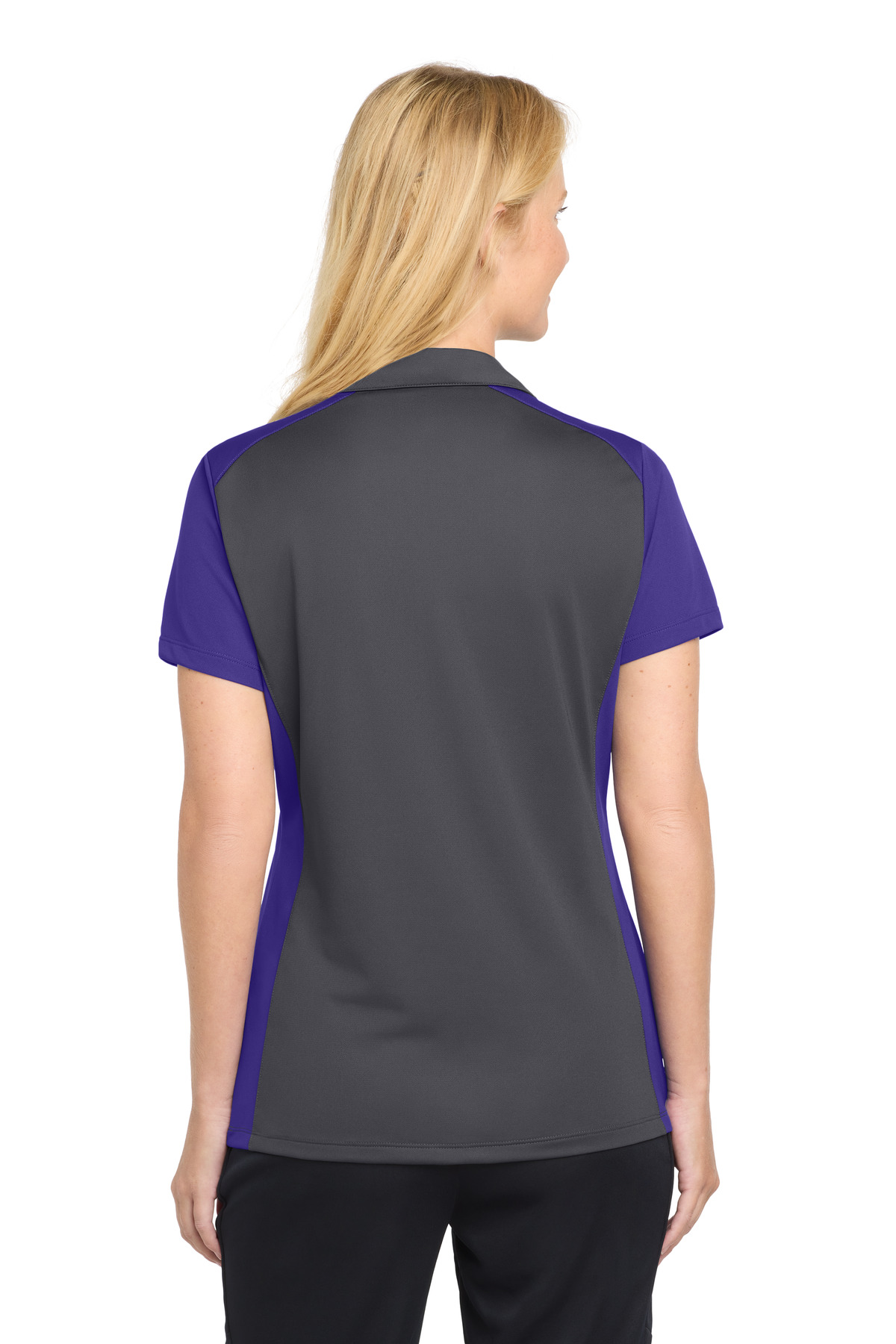 Sport-Tek Women's Colorblock Micropique Sport-Wick Polo. LST652
