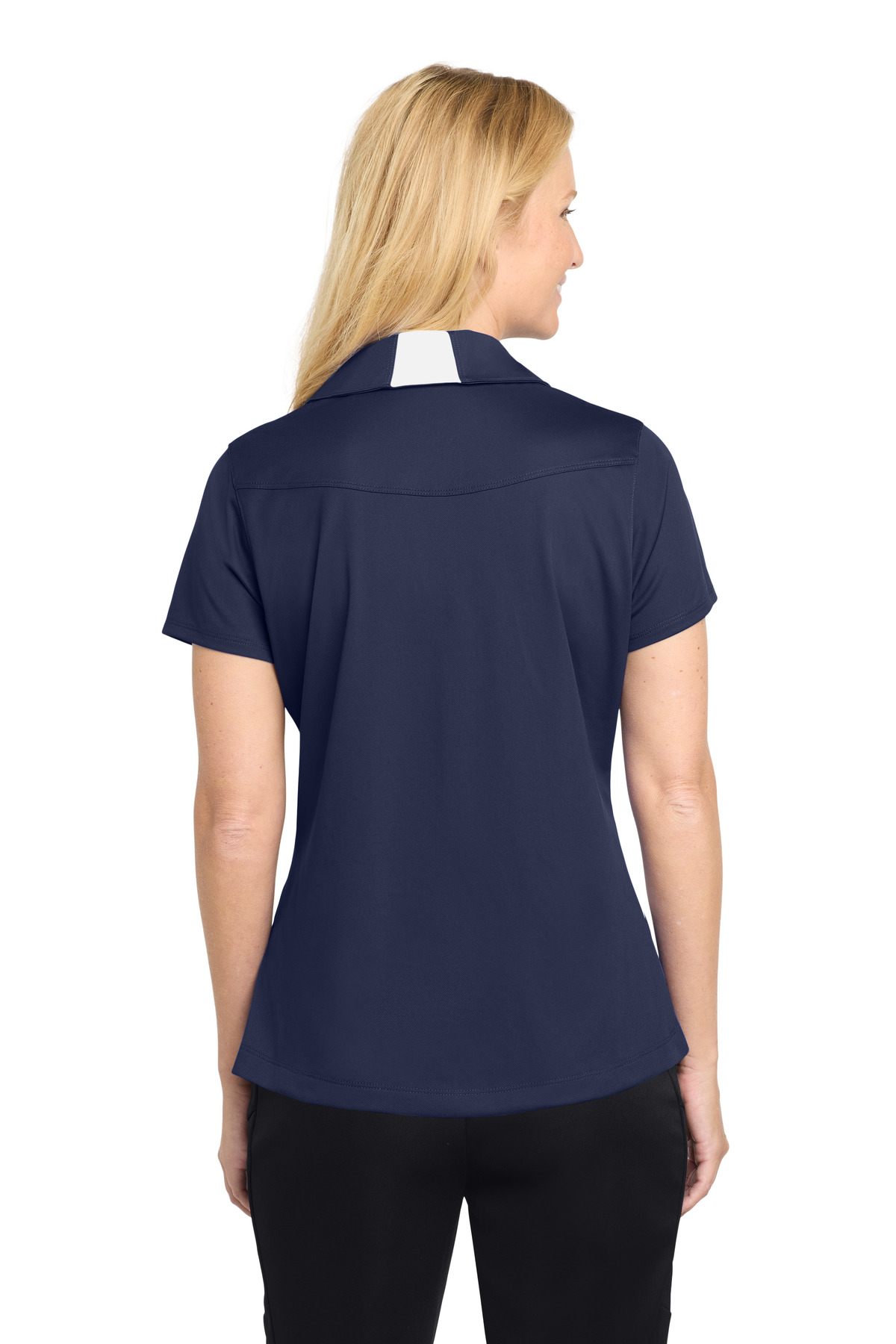 Sport-Tek Women's Side Blocked Micropique Sport-Wick Polo. LST655