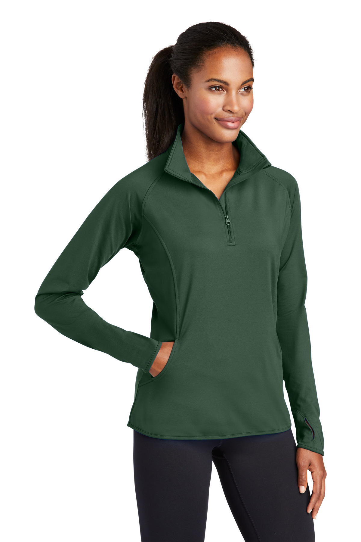 Sport-Tek Women's Sport-Wick Stretch 1/4-Zip Pullover. LST850