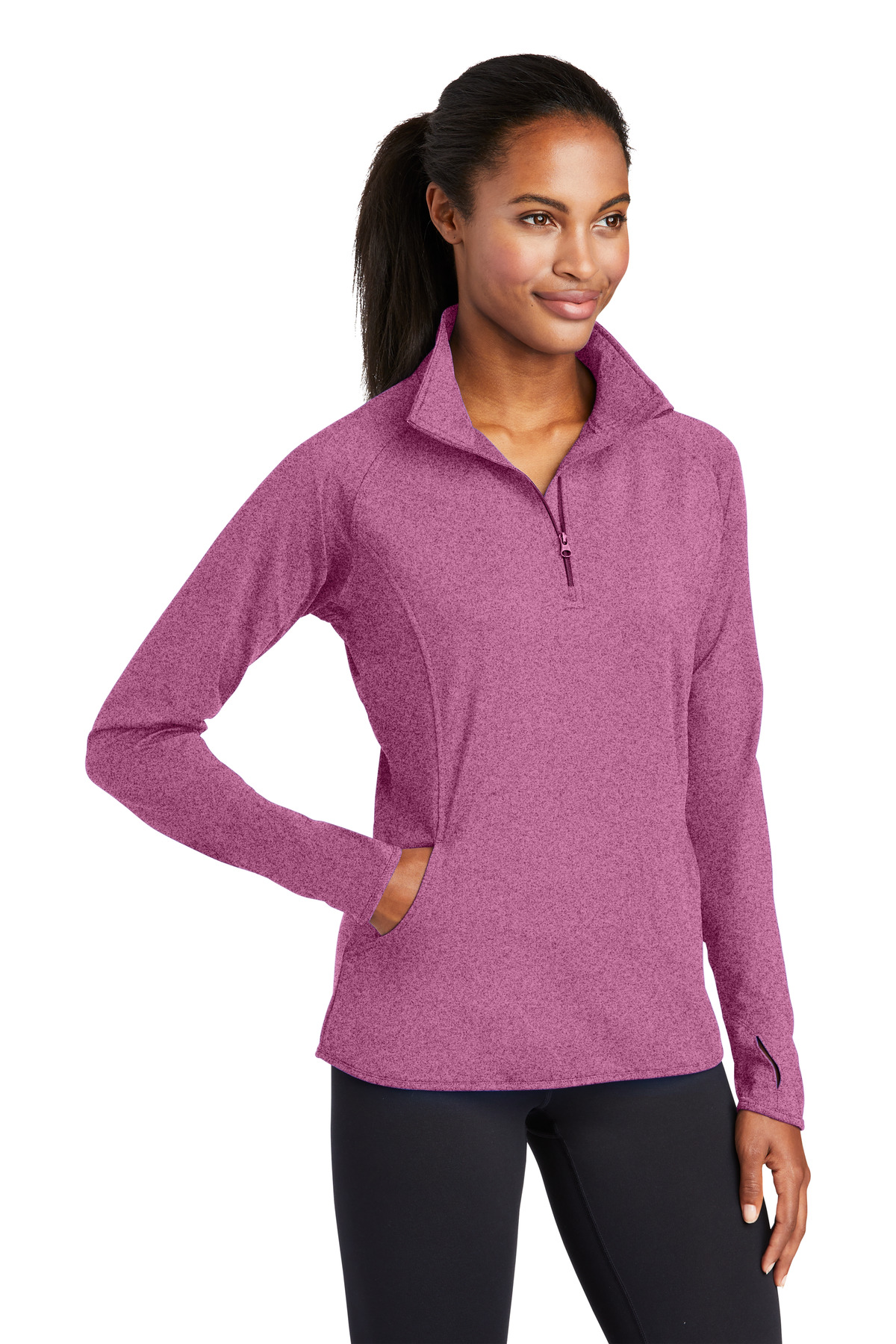 Sport-Tek Women's Sport-Wick Stretch 1/4-Zip Pullover. LST850