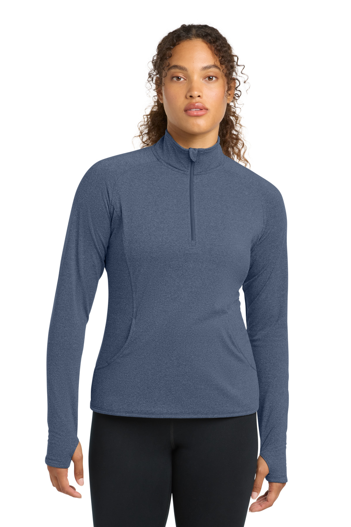 Sport-Tek LST850 swatch in True Navy Heather