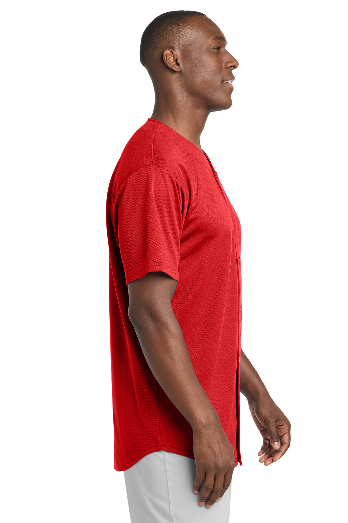 Sport-Tek PosiCharge Tough Mesh Full-Button Jersey. ST220