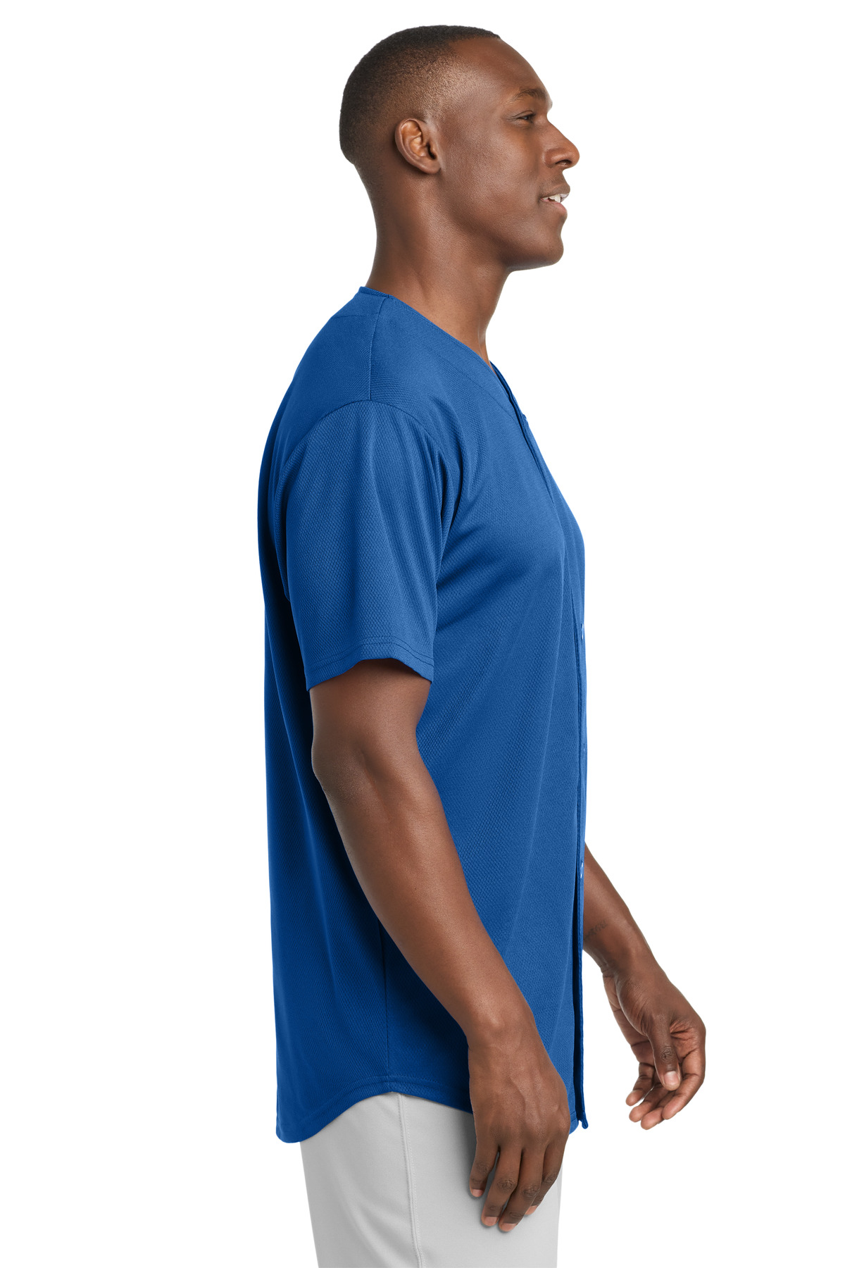 Sport-Tek PosiCharge Tough Mesh Full-Button Jersey. ST220