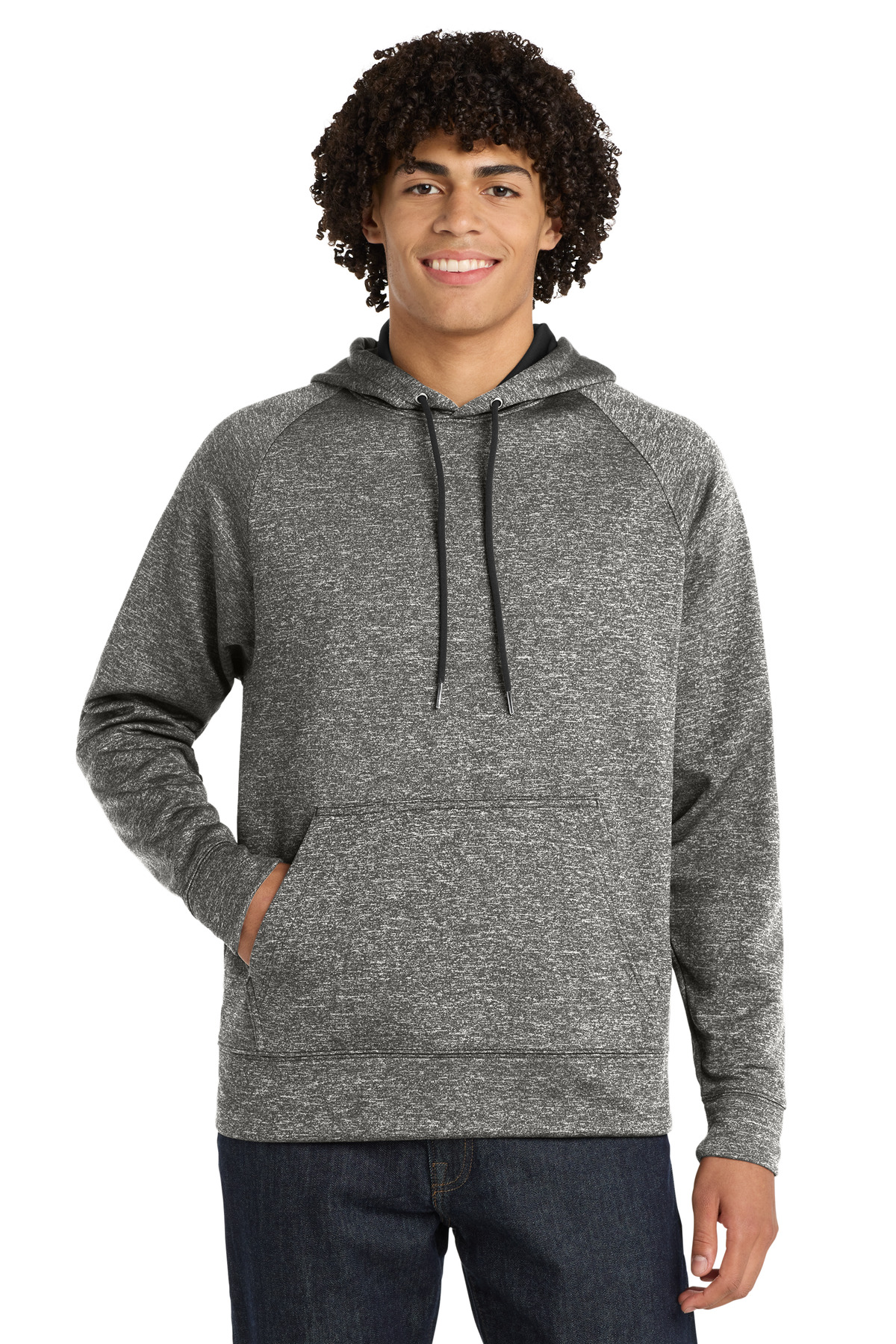 Sport-Tek PosiCharge Electric Heather Fleece Hooded Pullover-Sport-Tek
