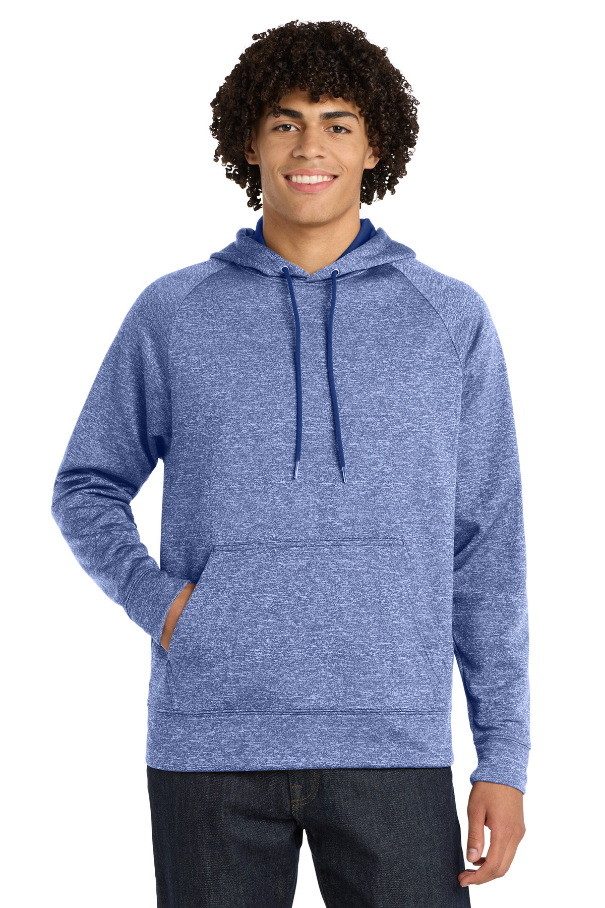 Sport-Tek PosiCharge Electric Heather Fleece Hooded Pullover. ST225