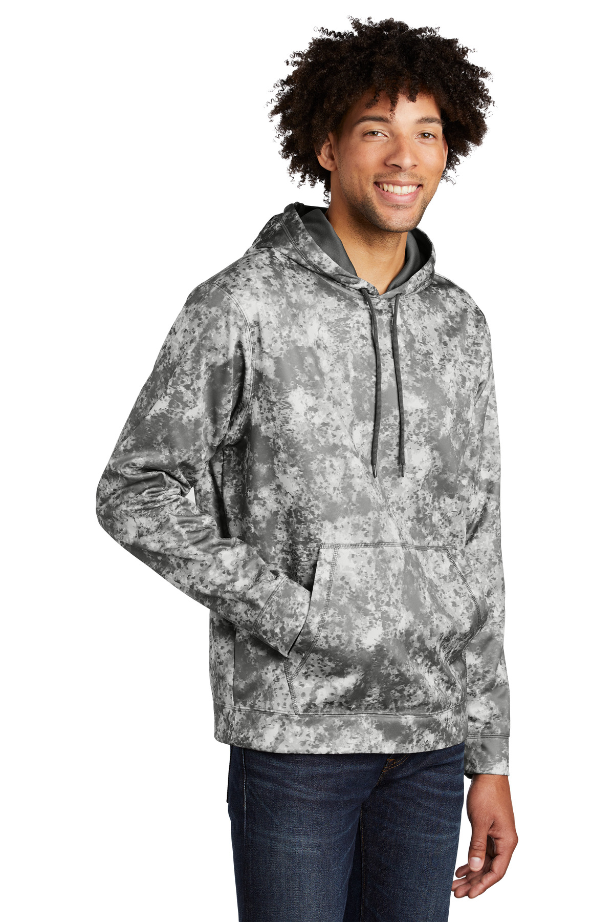Sport-Tek Sport-Wick Mineral Freeze Fleece Hooded Pullover. ST230