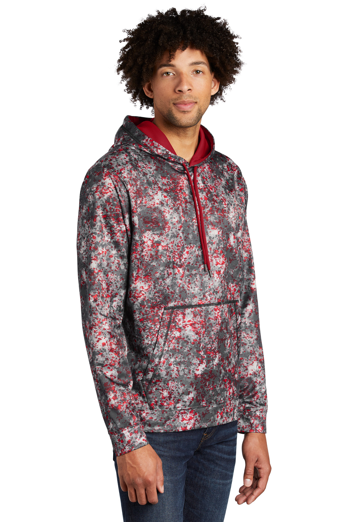 Sport-Tek Sport-Wick Mineral Freeze Fleece Hooded Pullover. ST230