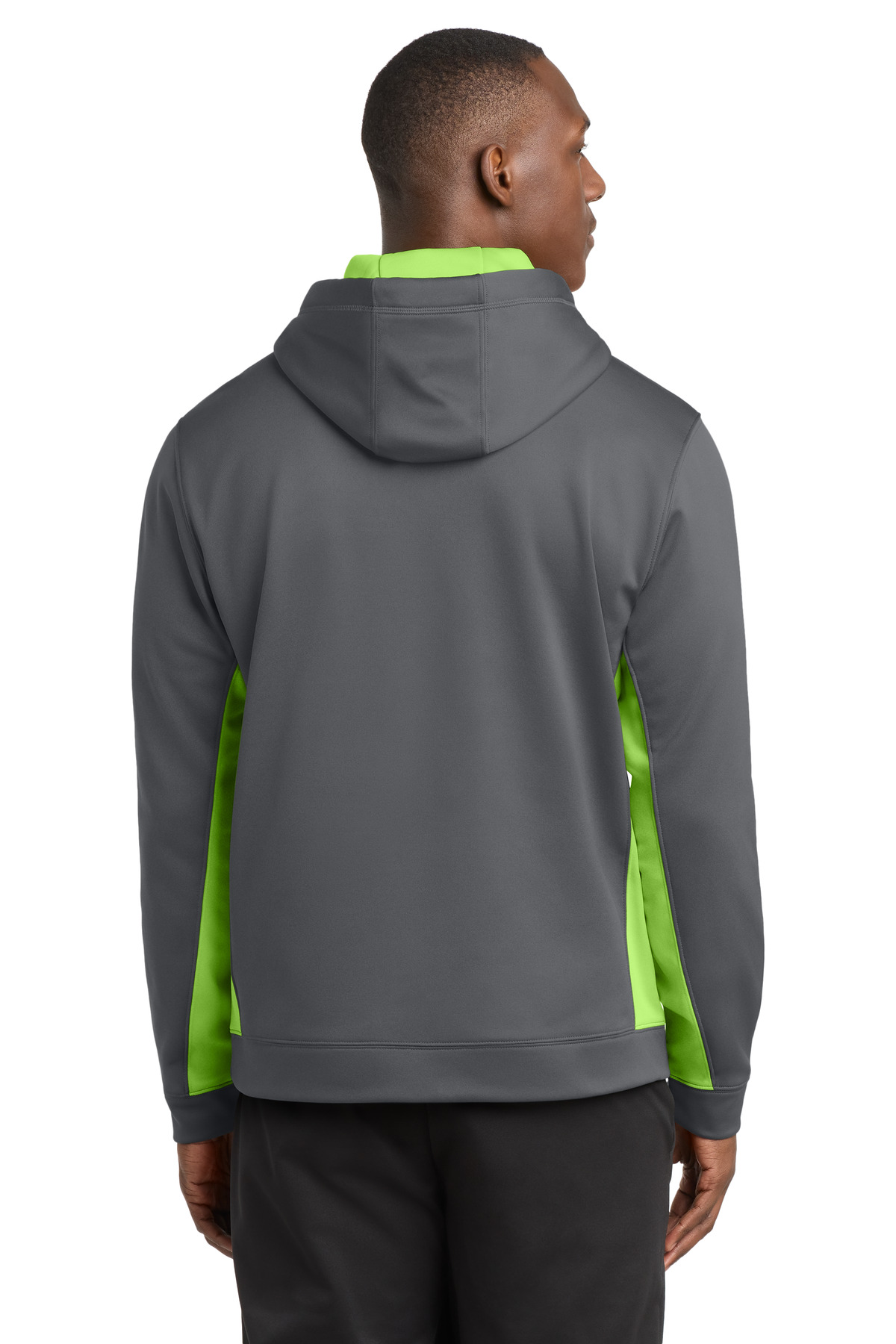 Sport-Tek Sport-Wick Fleece Colorblock Hooded Pullover. ST235