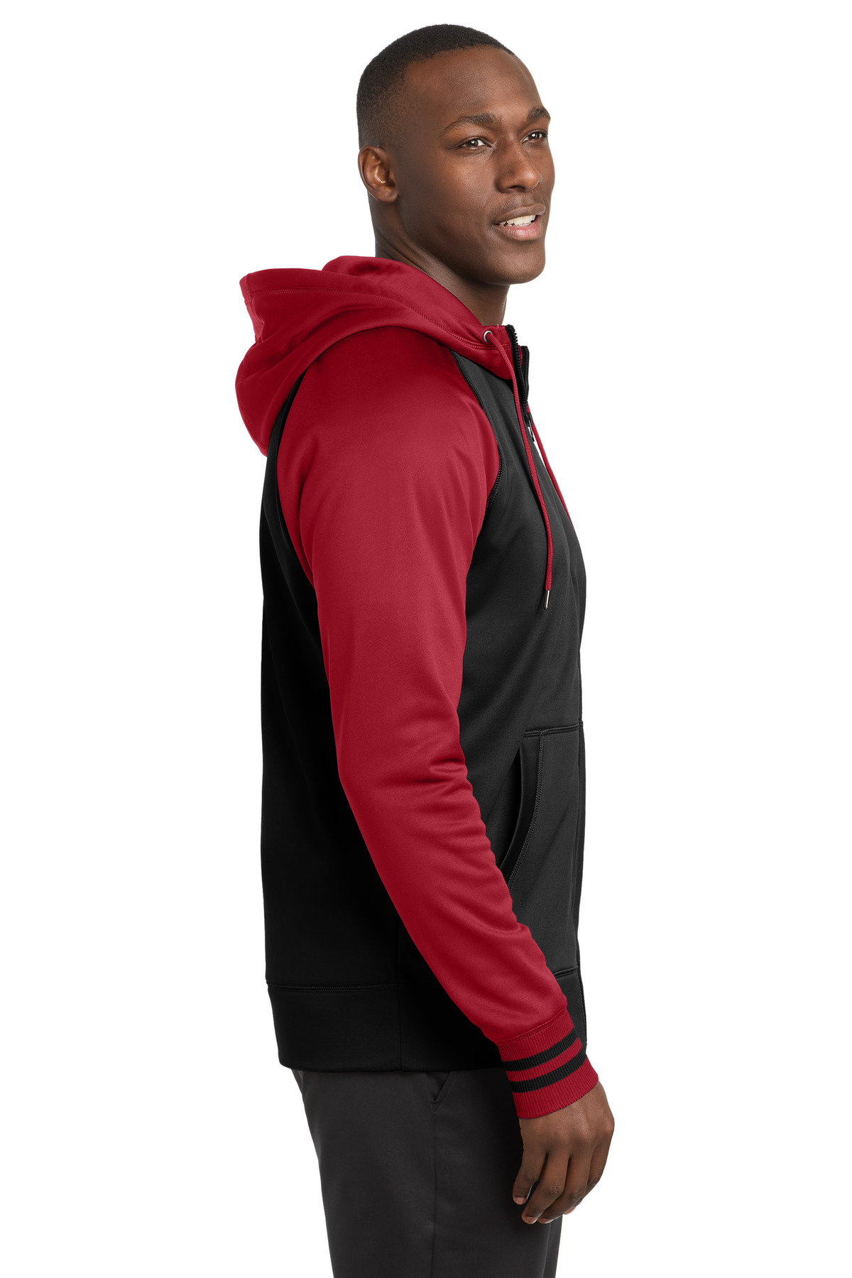 Sport-Tek Sport-Wick Varsity Fleece Full-Zip Hooded Jacket. ST236