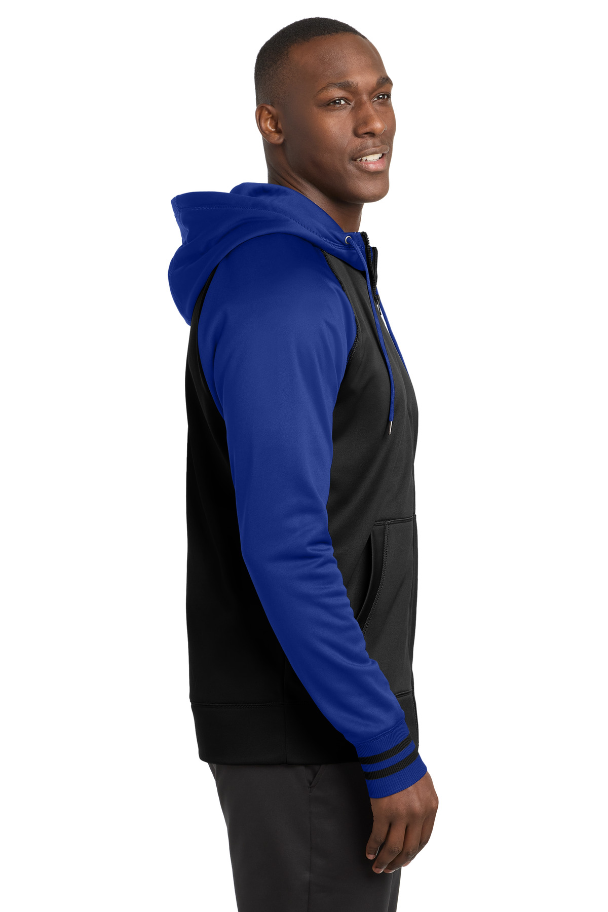 Sport-Tek Sport-Wick Varsity Fleece Full-Zip Hooded Jacket. ST236