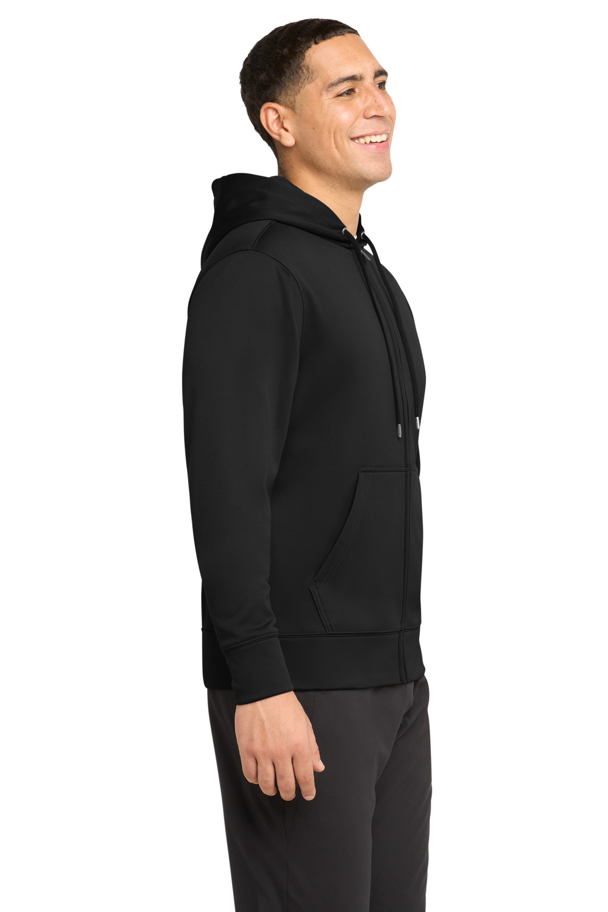 Sport-Tek Sport-Wick Fleece Full-Zip Hooded Jacket. ST238
