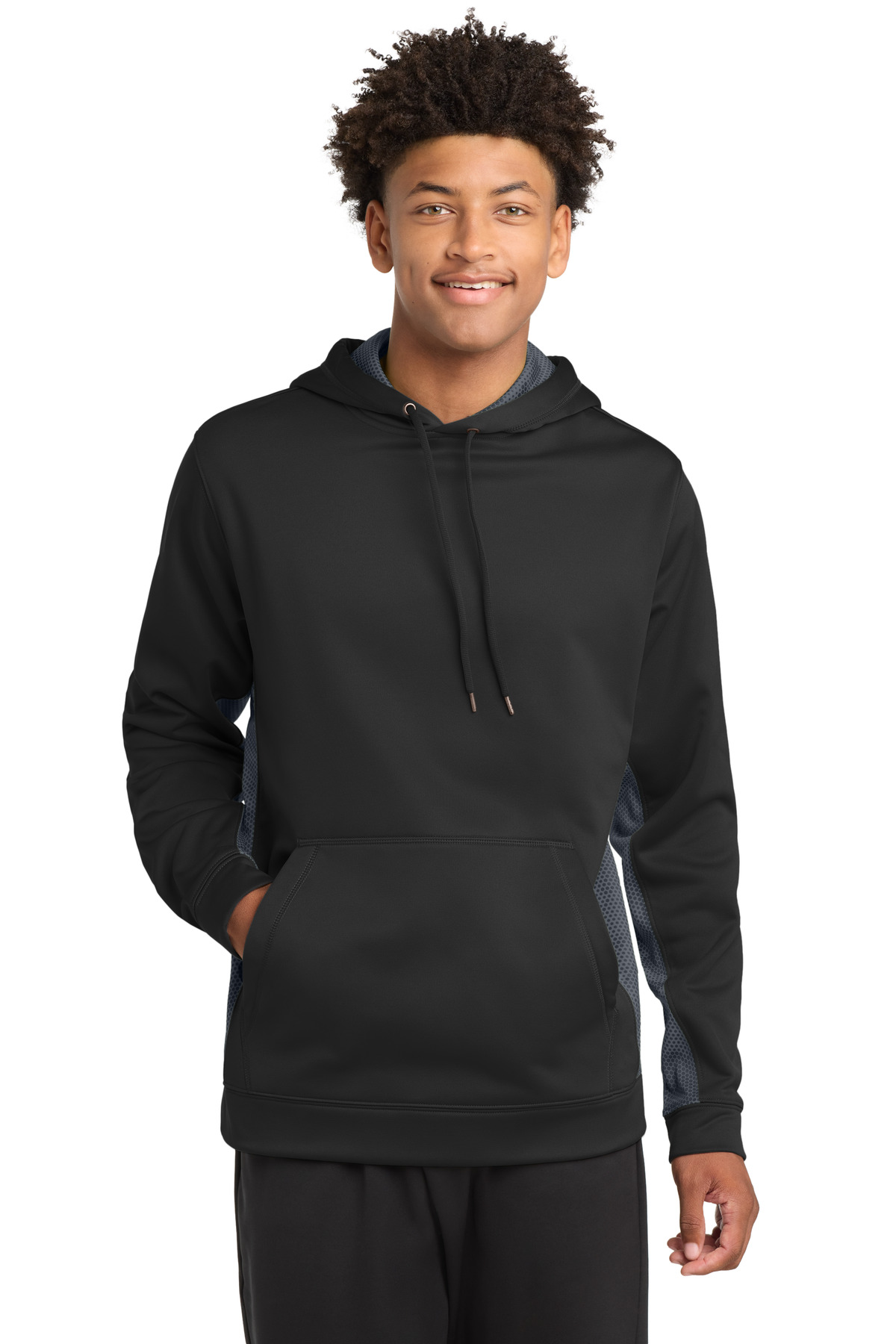 Sport&#45;Tek Sport&#45;Wick CamoHex Fleece Colorblock Hooded Pullover-Sport-Tek