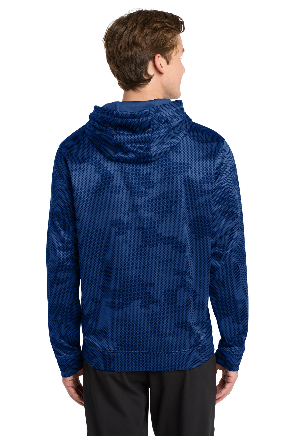 Sport-Tek Sport-Wick CamoHex Fleece Hooded Pullover. ST240