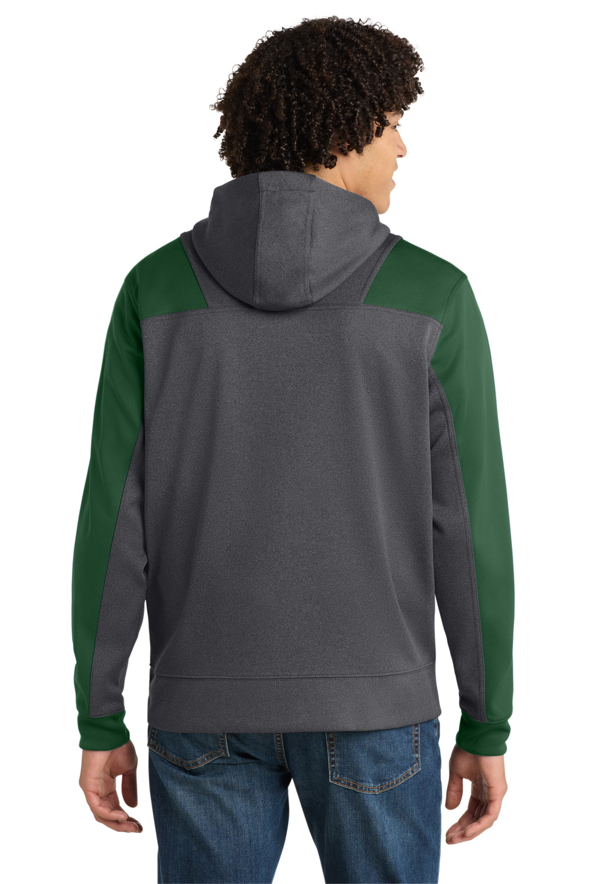 Sport-Tek Tech Fleece Colorblock 1/4-Zip Hooded Sweatshirt. ST249