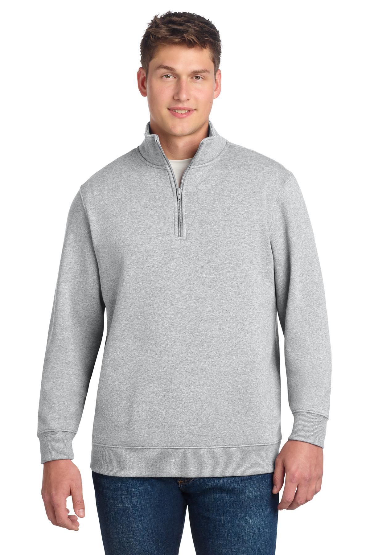 Sport-Tek ®  1/4-Zip Sweatshirt. ST253 - Front Model
