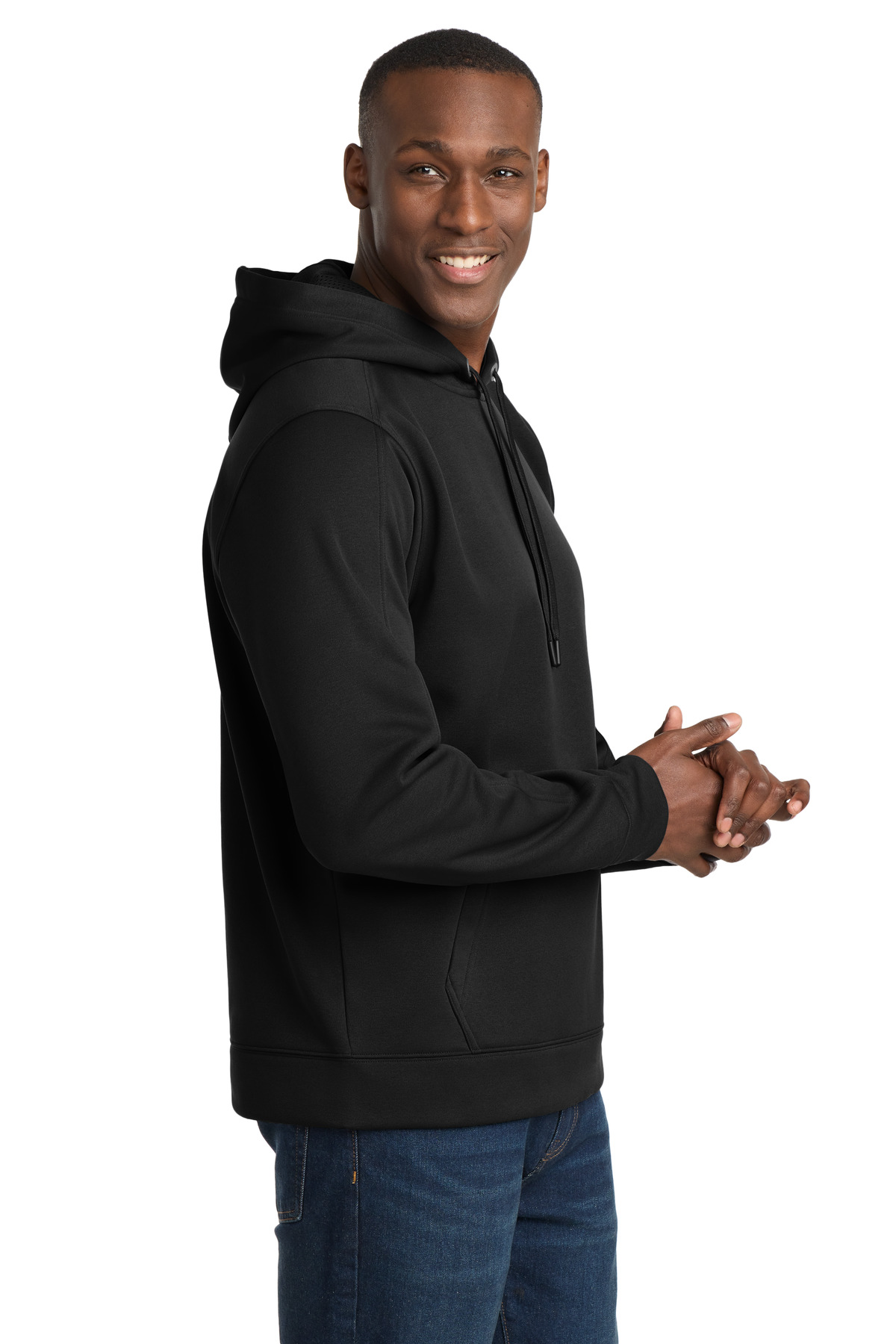 Sport-Tek Repel Fleece Hooded Pullover. ST290