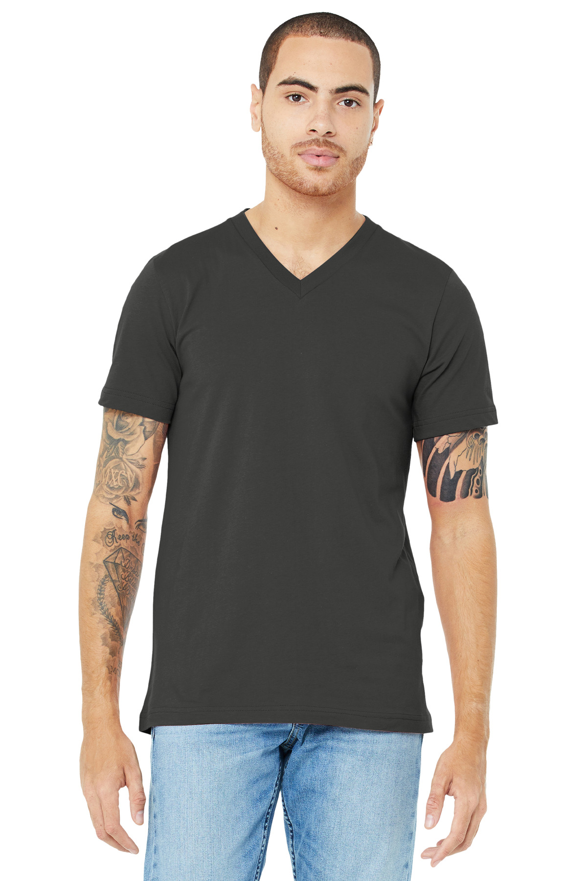 BELLA+CANVAS ® Unisex Jersey Short Sleeve V-Neck Tee. BC3005 - Image 2