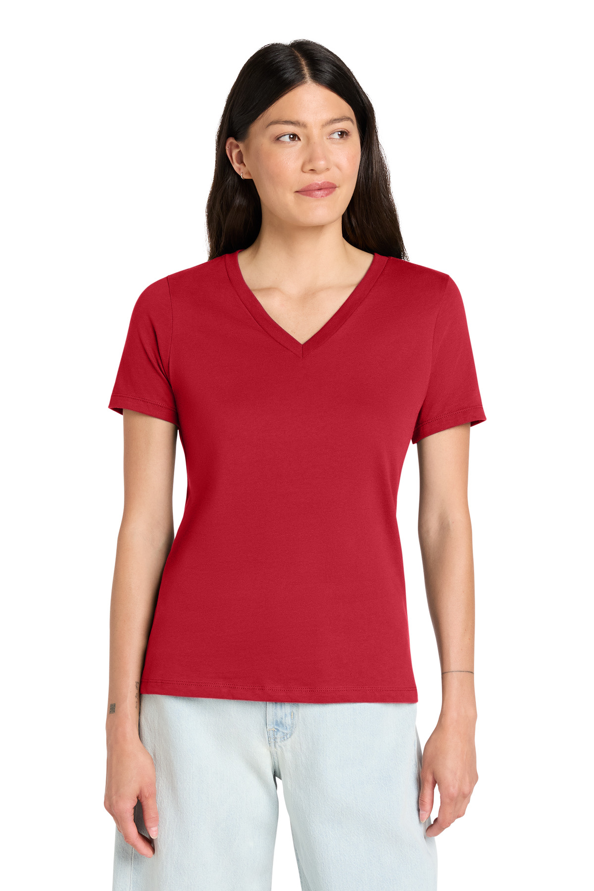 BELLA+CANVAS ® Women's Relaxed Jersey Short Sleeve V-Neck Tee. BC6405 - Image 3