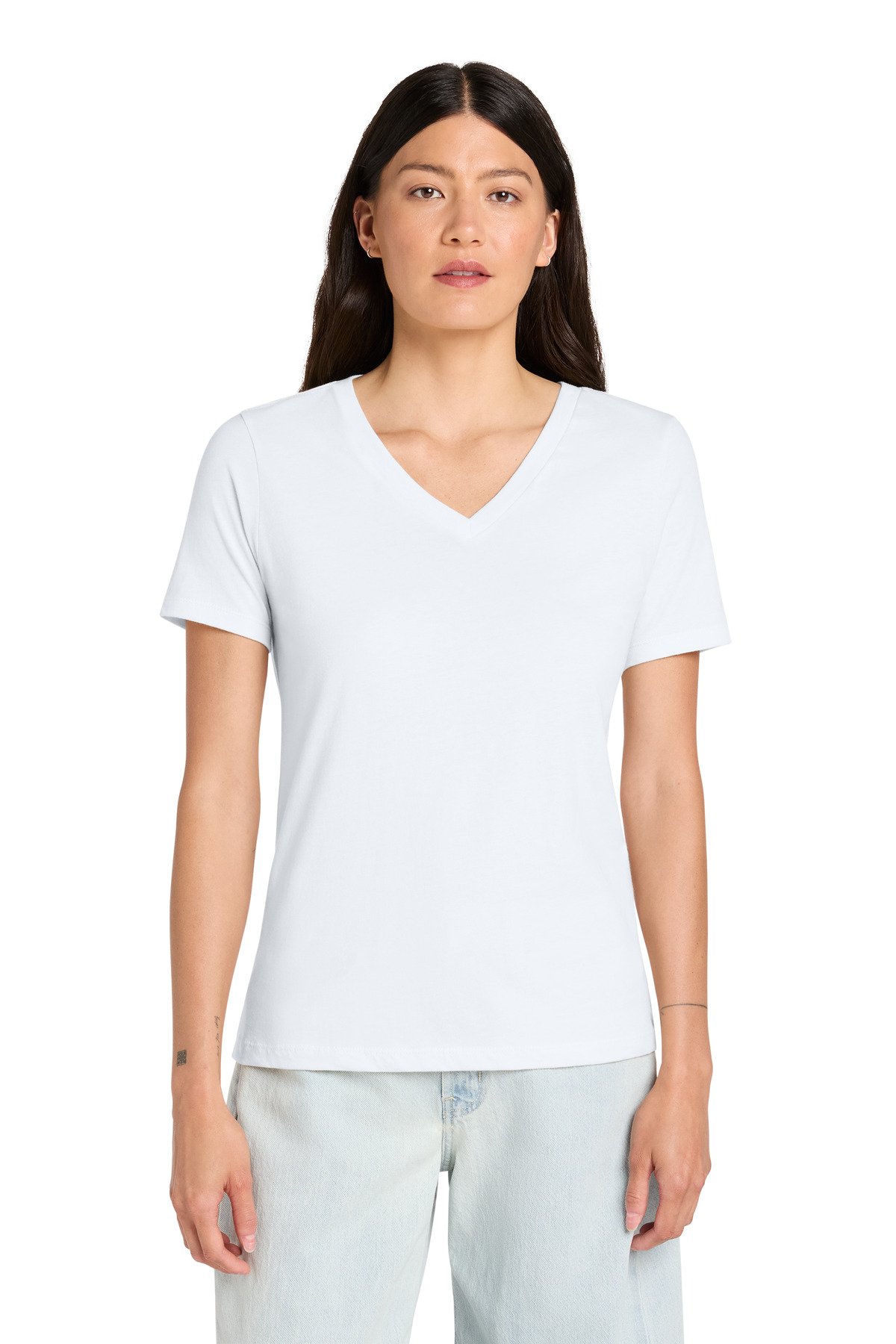 BELLA+CANVAS ® Women's Relaxed Jersey Short Sleeve V-Neck Tee. BC6405 - Image 4