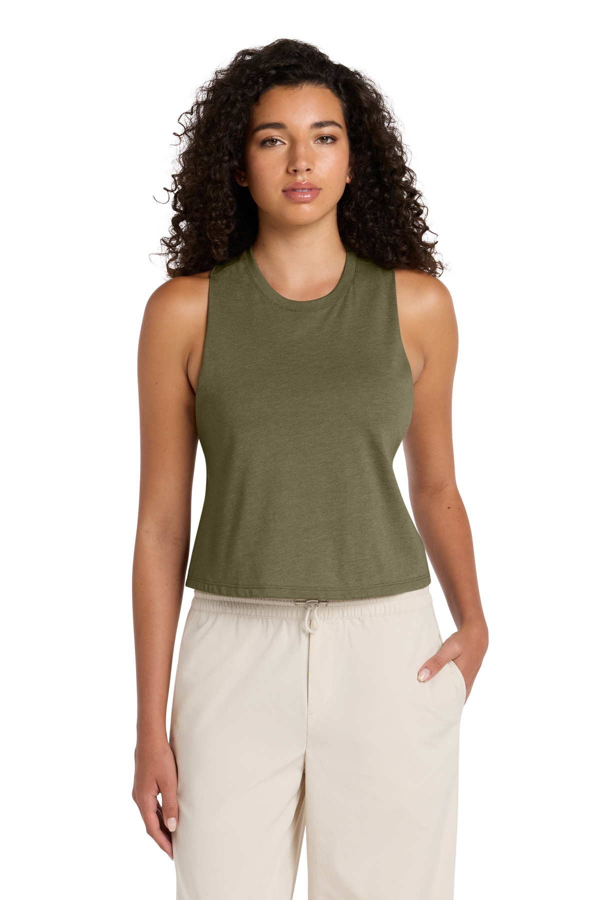 BELLA+CANVAS ® Women's Racerback Cropped Tank. BC6682 - Image 4