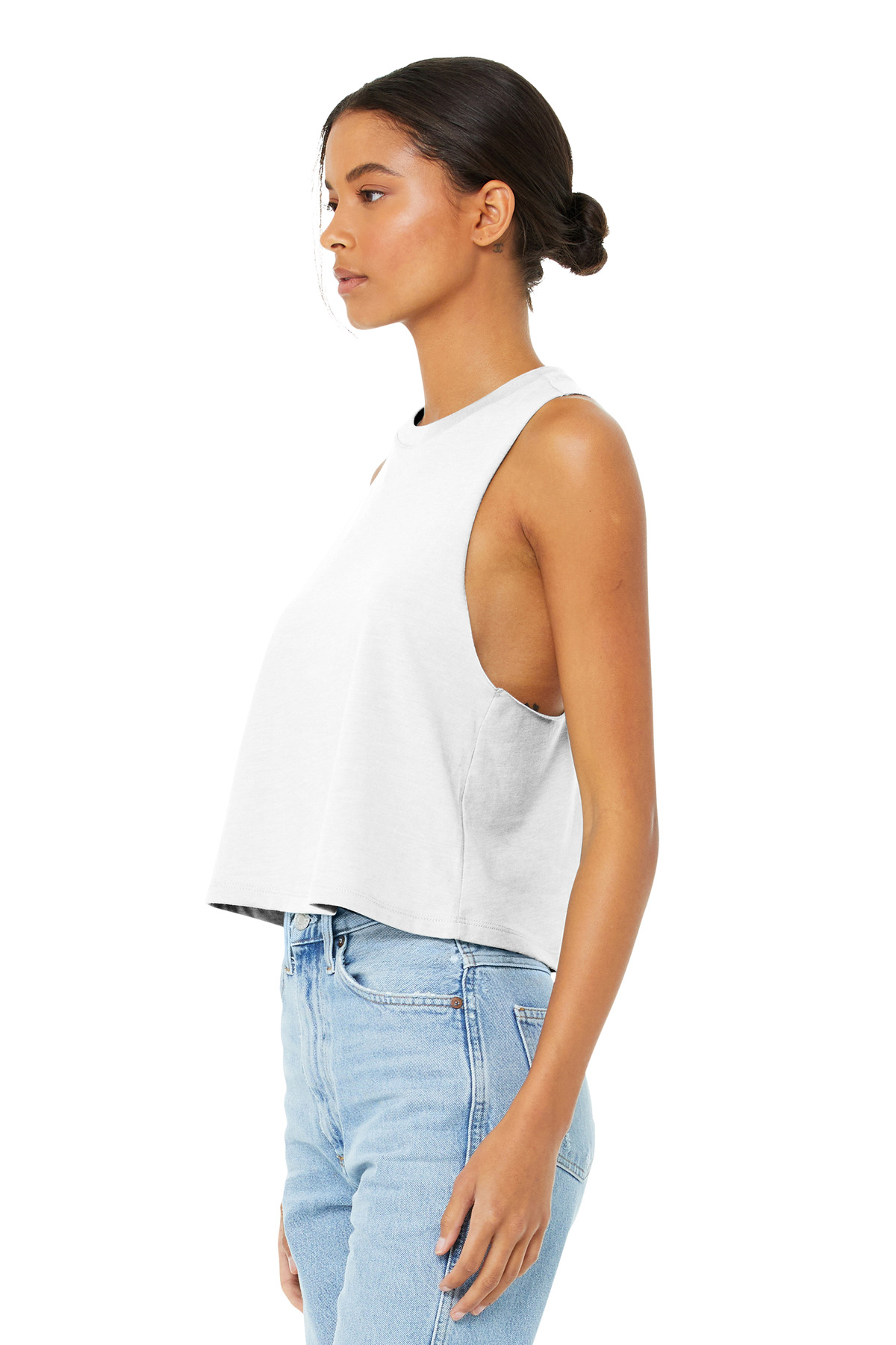 BELLA+CANVAS Women's Racerback Cropped Tank. BC6682
