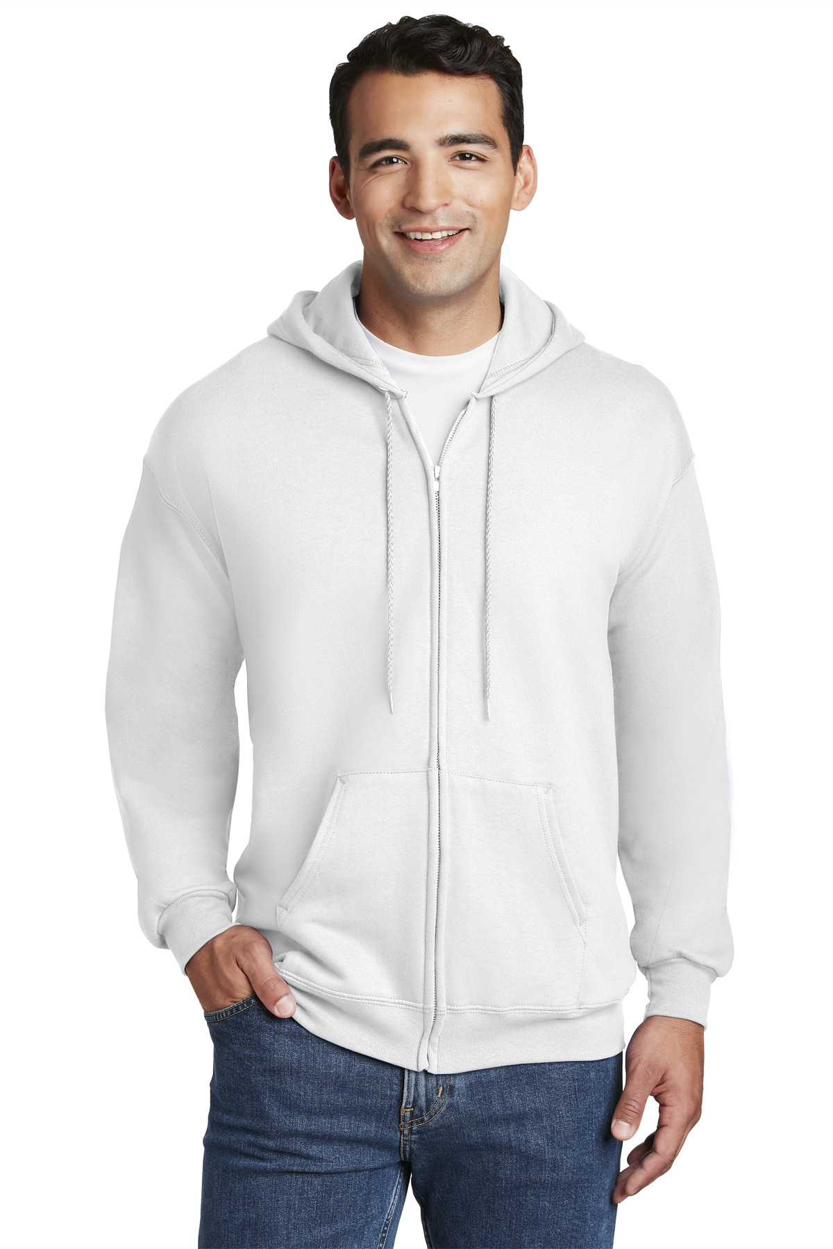 Hanes Ultimate Cotton - Full-Zip Hooded Sweatshirt-Hanes