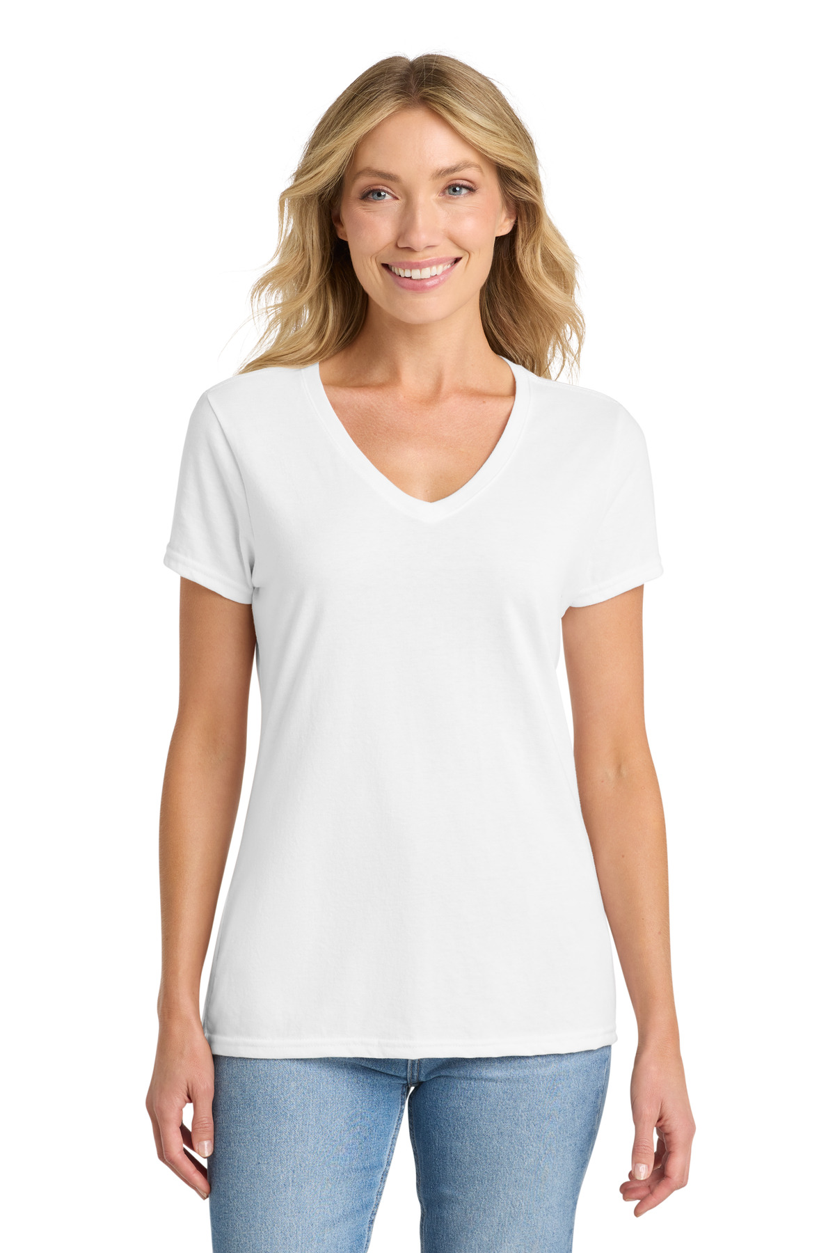 Port & Co Women‘s Fan Favorite Blend V-Neck Tee-Port & Company