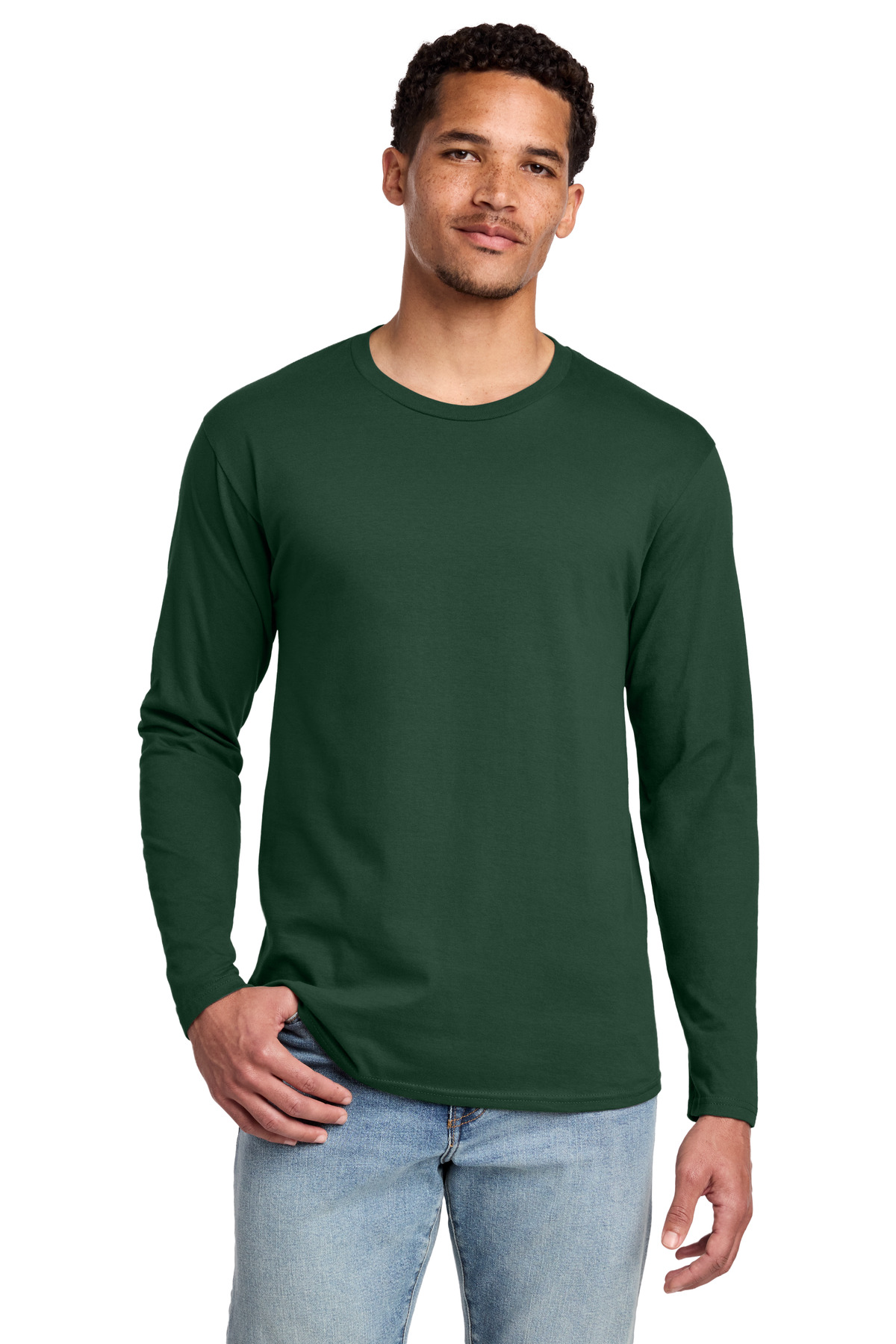 Port & Co PC450LS swatch in Forest Green