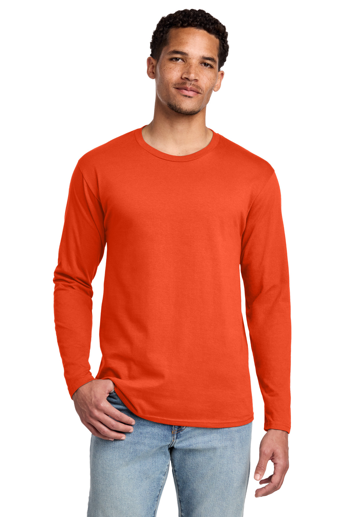 Port & Co PC450LS swatch in Orange