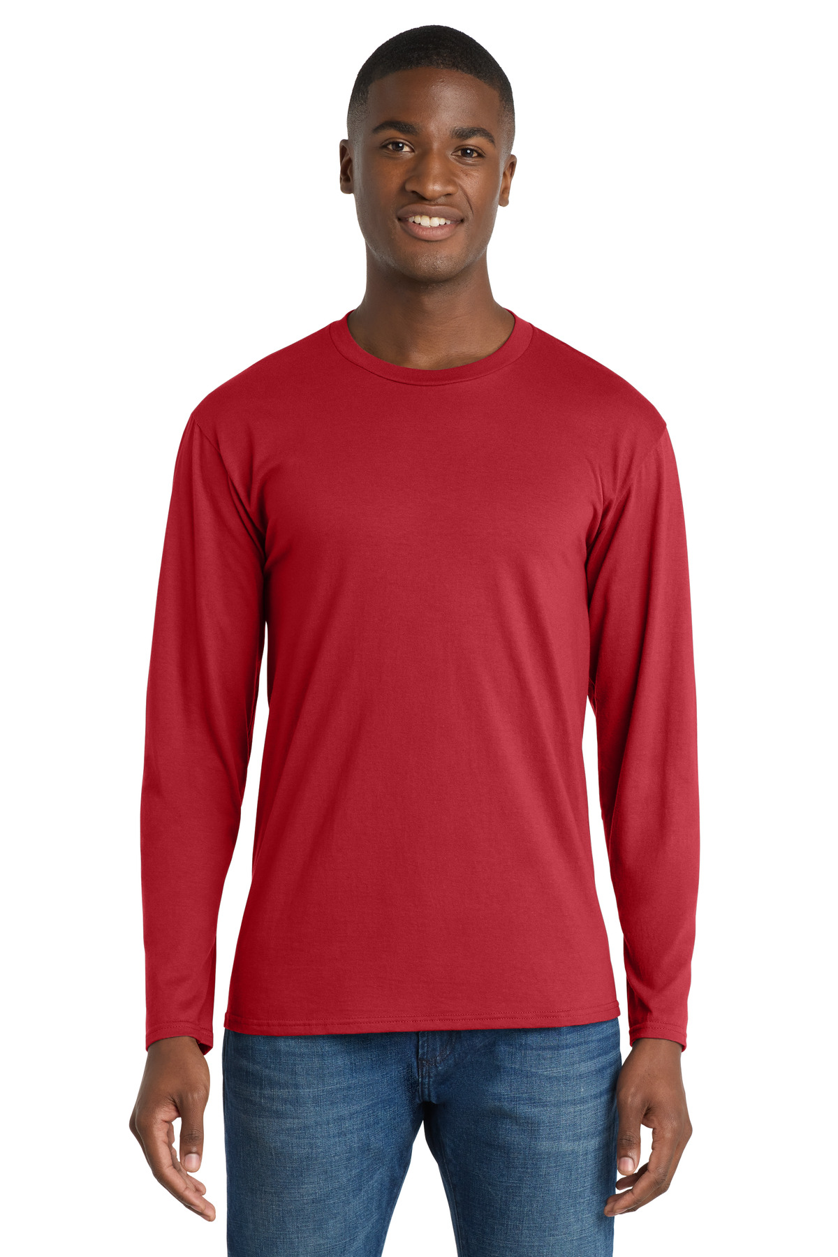 Port & Co Long Sleeve Fan Favorite Tee. PC450LS