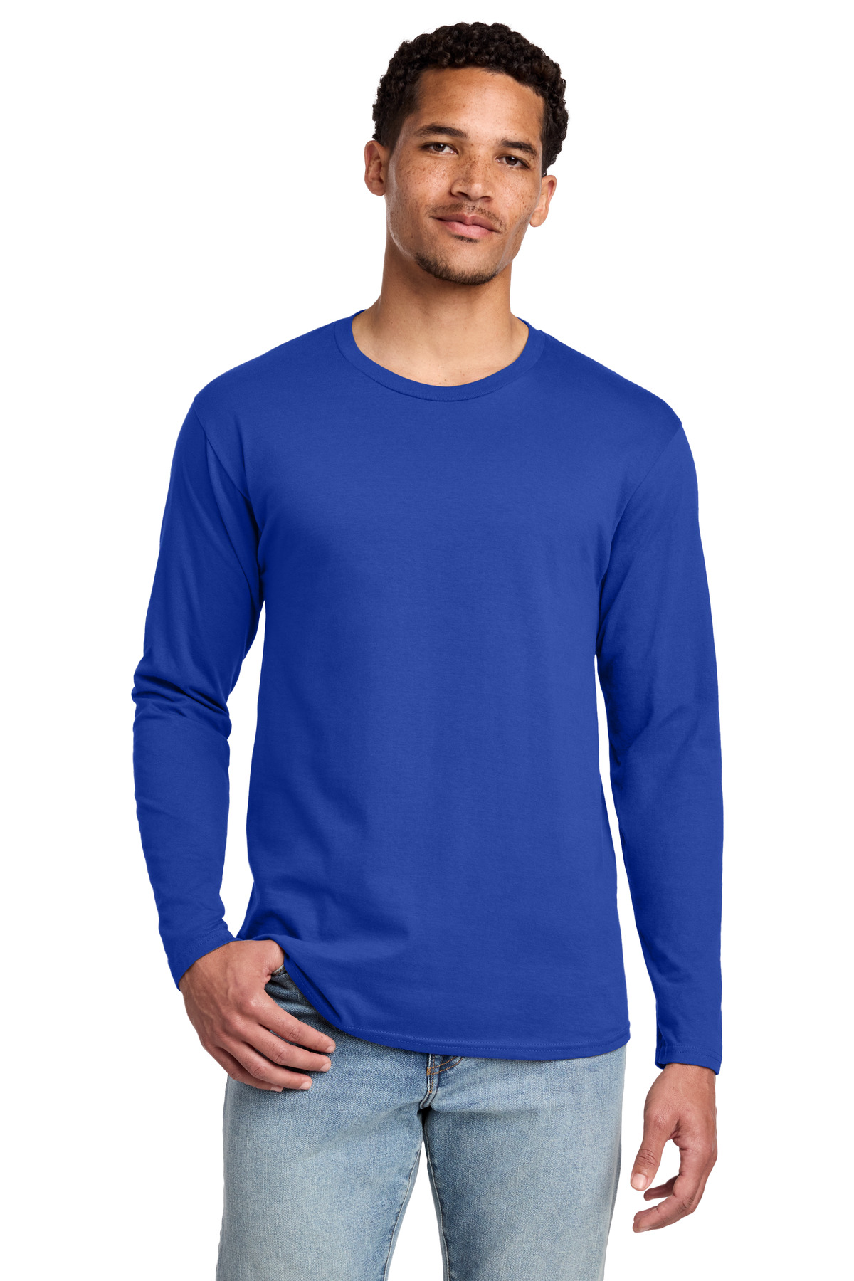 Port & Co PC450LS swatch in True Royal