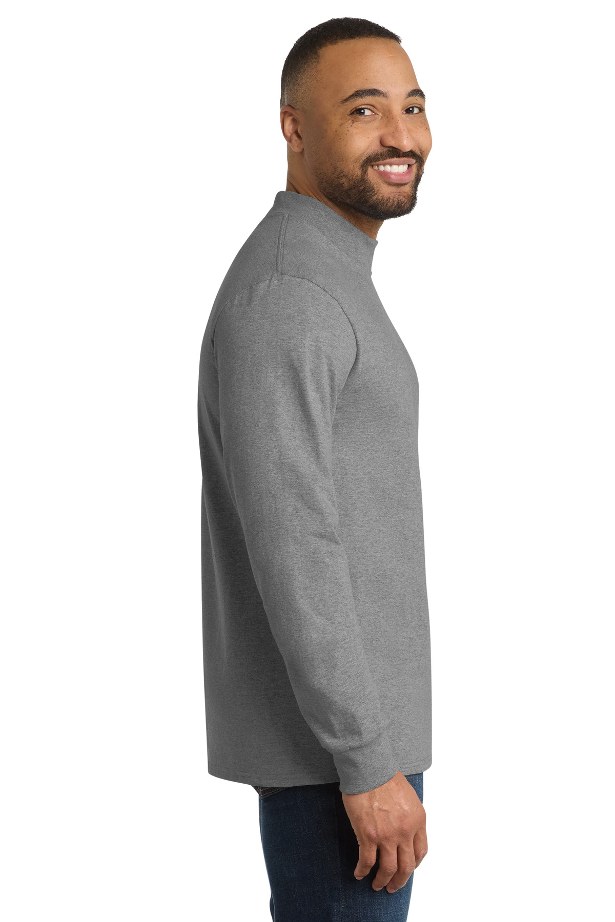 Port & Co Essential Mock Turtleneck. PC61M